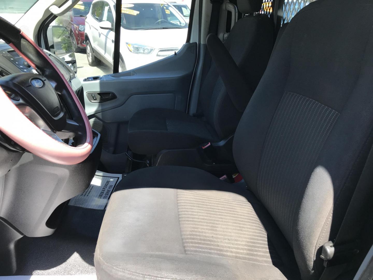 2017 White /Gray Ford Transit 250 Van Low Roof w/Sliding Pass. 130-in. WB (1FTYR1YM7HK) with an 3.7L V6 DOHC 24V engine, 6A transmission, located at 577 Chester Pike, Prospect Park, PA, 19076, (610) 237-1015, 39.886154, -75.302338 - 2017 Ford Transit 250: Ladder racks, shelving, partition, new PA inspection, FLEET MAINTAINED, runs LIKE NEW! This vehicle comes inspected and has been given a bumper to bumper safety check. It is very clean, reliable, and well maintained. We offer a unique pay plan that is known for being the ea - Photo#8