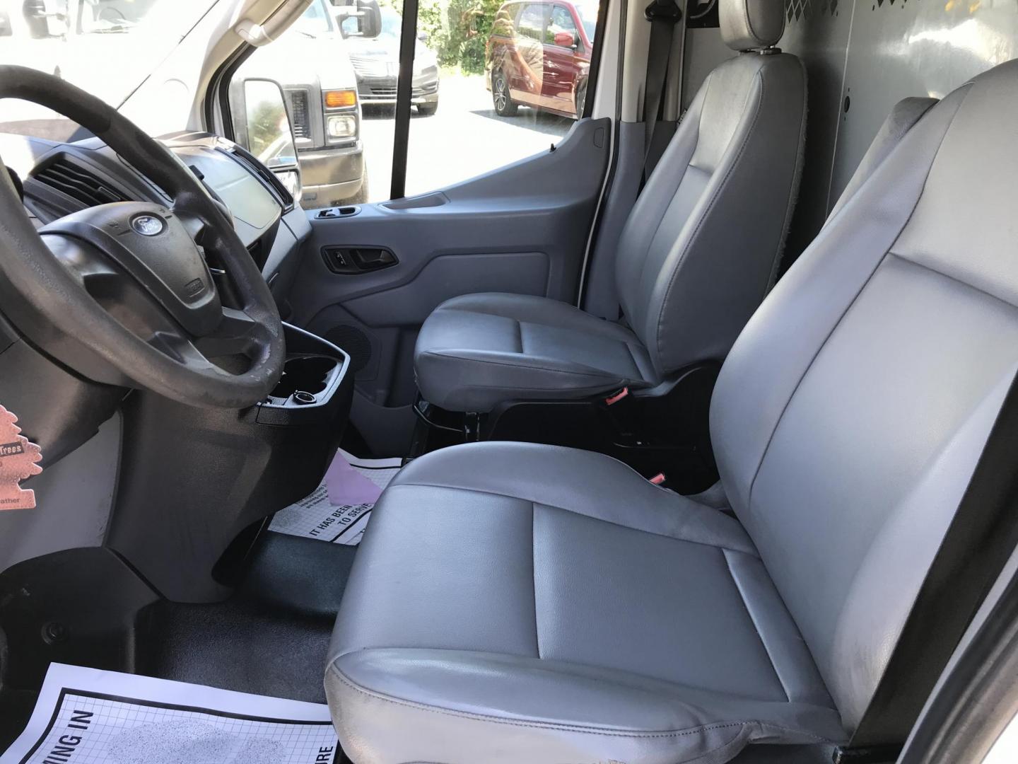 2018 White /Gray Ford Transit 250 Van Med. Roof w/Sliding Pass. 130-in. WB (1FTYR1CM8JK) with an 3.7L V6 DOHC 24V engine, 6A transmission, located at 577 Chester Pike, Prospect Park, PA, 19076, (610) 237-1015, 39.886154, -75.302338 - 2018 Ford Transit 250 Medium Roof: Ladder racks, shelving, cages over rear windows, backup camera, new PA inspection, FLEET MAINTAINED, runs LIKE NEW! This vehicle comes inspected and has been given a bumper to bumper safety check. It is very clean, reliable, and well maintained. We offer a uniqu - Photo#9