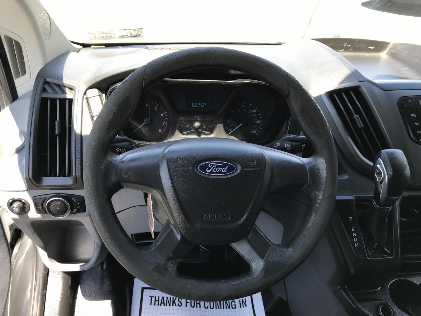 2018 White /Gray Ford Transit 250 Van Med. Roof w/Sliding Pass. 130-in. WB (1FTYR1CM8JK) with an 3.7L V6 DOHC 24V engine, 6A transmission, located at 577 Chester Pike, Prospect Park, PA, 19076, (610) 237-1015, 39.886154, -75.302338 - 2018 Ford Transit 250 Medium Roof: Ladder racks, shelving, cages over rear windows, backup camera, new PA inspection, FLEET MAINTAINED, runs LIKE NEW! This vehicle comes inspected and has been given a bumper to bumper safety check. It is very clean, reliable, and well maintained. We offer a uniqu - Photo#12