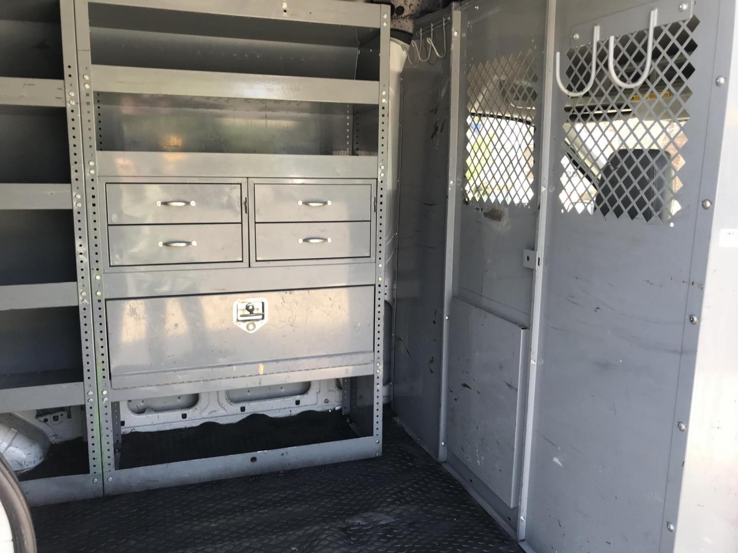 2018 White /Gray Ford Transit 250 Van Med. Roof w/Sliding Pass. 130-in. WB (1FTYR1CM8JK) with an 3.7L V6 DOHC 24V engine, 6A transmission, located at 577 Chester Pike, Prospect Park, PA, 19076, (610) 237-1015, 39.886154, -75.302338 - 2018 Ford Transit 250 Medium Roof: Ladder racks, shelving, cages over rear windows, backup camera, new PA inspection, FLEET MAINTAINED, runs LIKE NEW! This vehicle comes inspected and has been given a bumper to bumper safety check. It is very clean, reliable, and well maintained. We offer a uniqu - Photo#19
