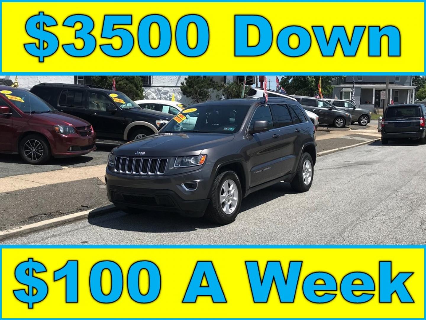 2014 Gray /Black Jeep Grand Cherokee Laredo 4WD (1C4RJFAG5EC) with an 3.6L V6 DOHC 24V engine, 5-Speed Automatic transmission, located at 577 Chester Pike, Prospect Park, PA, 19076, (610) 237-1015, 39.886154, -75.302338 - 2014 Jeep Grand Cherokee Sunroof • New PA Inspection. Example Financing: • $3,500 Down • $100 Weekly • $200 Bi-Weekly We finance our own vehicles. We do not obtain or review traditional consumer credit reports. Financing decisions are based on verified income, ability to repay, and our- Photo#0