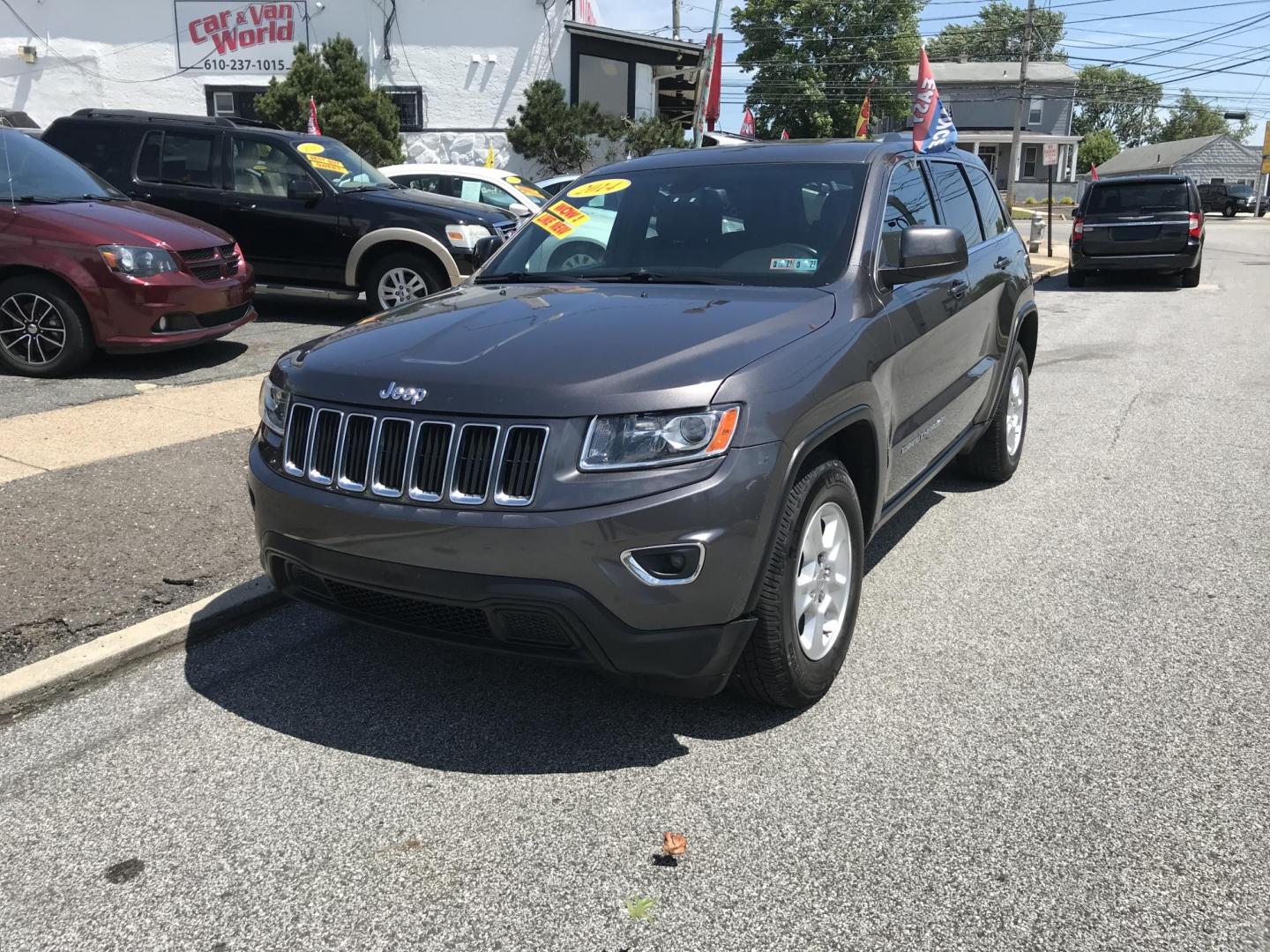 2014 Gray /Black Jeep Grand Cherokee Laredo 4WD (1C4RJFAG5EC) with an 3.6L V6 DOHC 24V engine, 5-Speed Automatic transmission, located at 577 Chester Pike, Prospect Park, PA, 19076, (610) 237-1015, 39.886154, -75.302338 - 2014 Jeep Grand Cherokee Sunroof • New PA Inspection. Example Financing: • $3,500 Down • $100 Weekly • $200 Bi-Weekly We finance our own vehicles. We do not obtain or review traditional consumer credit reports. Financing decisions are based on verified income, ability to repay, and our- Photo#2