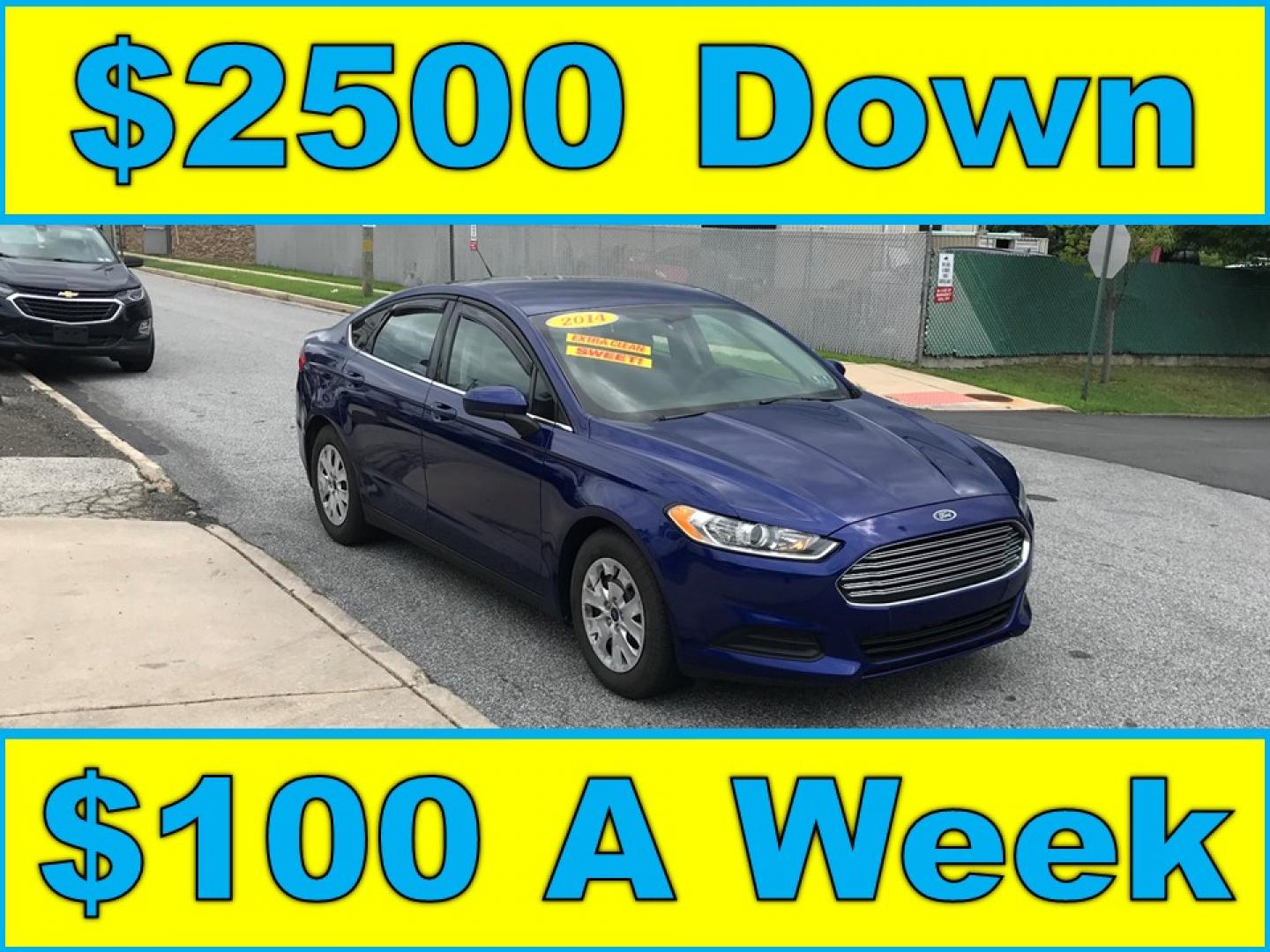 2014 Blue /Gray Ford Fusion S (1FA6P0G76E5) with an 2.5L L4 DOHC 16V engine, Automatic transmission, located at 577 Chester Pike, Prospect Park, PA, 19076, (610) 237-1015, 39.886154, -75.302338 - 2015 Ford Fusion Great on Gas • New PA Inspection. Example Financing: • $2,500 Down • $100 Weekly • $200 Bi-Weekly We finance our own vehicles. We do not obtain or review traditional consumer credit reports. Financing decisions are based on verified income, ability to repay, and our in- Photo#0