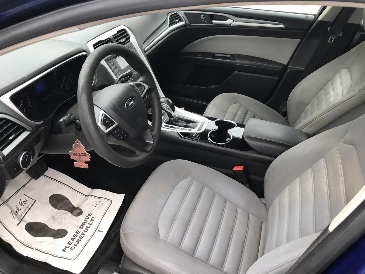 2014 Blue /Gray Ford Fusion S (1FA6P0G76E5) with an 2.5L L4 DOHC 16V engine, Automatic transmission, located at 577 Chester Pike, Prospect Park, PA, 19076, (610) 237-1015, 39.886154, -75.302338 - 2015 Ford Fusion Great on Gas • New PA Inspection. Example Financing: • $2,500 Down • $100 Weekly • $200 Bi-Weekly We finance our own vehicles. We do not obtain or review traditional consumer credit reports. Financing decisions are based on verified income, ability to repay, and our in- Photo#8