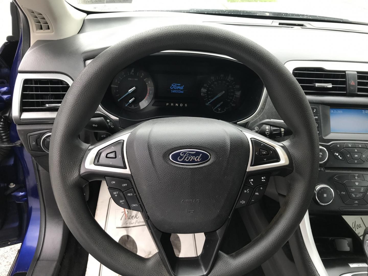 2014 Blue /Gray Ford Fusion S (1FA6P0G76E5) with an 2.5L L4 DOHC 16V engine, Automatic transmission, located at 577 Chester Pike, Prospect Park, PA, 19076, (610) 237-1015, 39.886154, -75.302338 - 2015 Ford Fusion Great on Gas • New PA Inspection. Example Financing: • $2,500 Down • $100 Weekly • $200 Bi-Weekly We finance our own vehicles. We do not obtain or review traditional consumer credit reports. Financing decisions are based on verified income, ability to repay, and our in- Photo#9