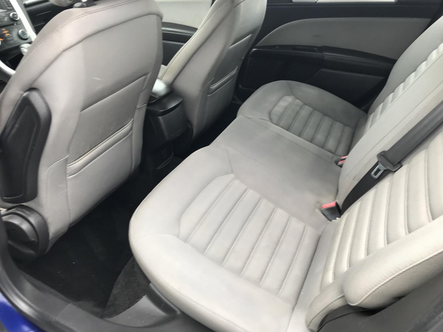 2014 Blue /Gray Ford Fusion S (1FA6P0G76E5) with an 2.5L L4 DOHC 16V engine, Automatic transmission, located at 577 Chester Pike, Prospect Park, PA, 19076, (610) 237-1015, 39.886154, -75.302338 - 2015 Ford Fusion Great on Gas • New PA Inspection. Example Financing: • $2,500 Down • $100 Weekly • $200 Bi-Weekly We finance our own vehicles. We do not obtain or review traditional consumer credit reports. Financing decisions are based on verified income, ability to repay, and our in- Photo#14