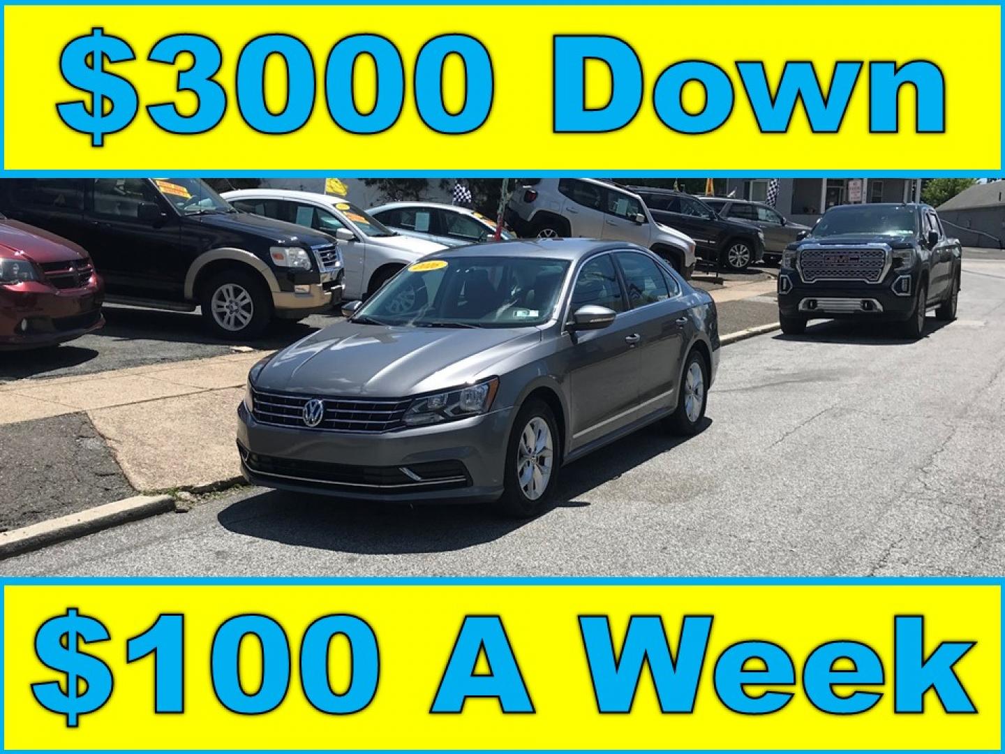 2016 Gray /Black Volkswagen Passat S PZEV 6A (1VWAT7A35GC) with an 1.8L L4 engine, 6A transmission, located at 577 Chester Pike, Prospect Park, PA, 19076, (610) 237-1015, 39.886154, -75.302338 - 2016 Volkswagen Passat Backup Camera • New PA Inspection. Example Financing: • $2,500 Down • $100 Weekly • $200 Bi-Weekly We finance our own vehicles. We do not obtain or review traditional consumer credit reports. Financing decisions are based on verified income, ability to repay, and- Photo#0
