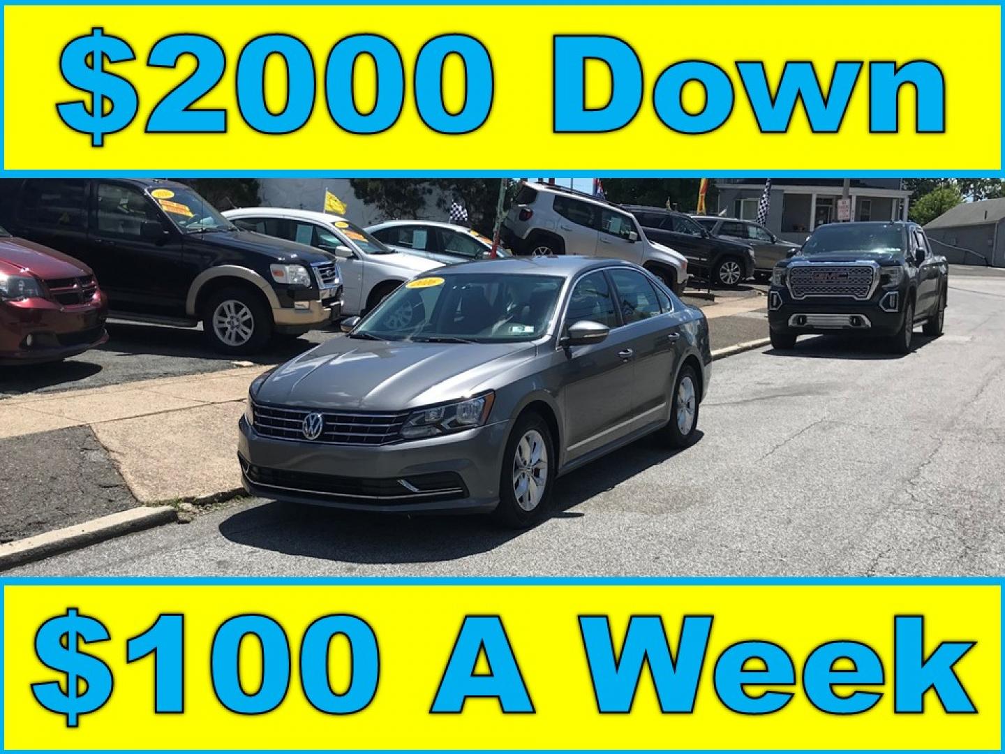 2016 Gray /Black Volkswagen Passat S PZEV 6A (1VWAT7A35GC) with an 1.8L L4 engine, 6A transmission, located at 577 Chester Pike, Prospect Park, PA, 19076, (610) 237-1015, 39.886154, -75.302338 - 2016 Volkswagen Passat Backup Camera • New PA Inspection. Example Financing: • $2,000 Down • $100 Weekly • $200 Bi-Weekly We finance our own vehicles. We do not obtain or review traditional consumer credit reports. Financing decisions are based on verified income, ability to repay, and- Photo#0