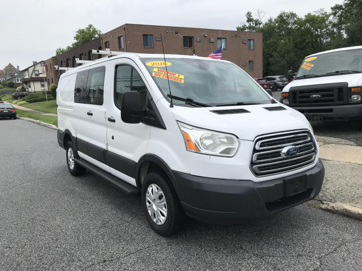 2016 White /Gray Ford Transit 250 Van Low Roof 60/40 Pass.130-in. WB (1FTYR1ZM8GK) with an 3.7L V6 DOHC 24V engine, 6A transmission, located at 577 Chester Pike, Prospect Park, PA, 19076, (610) 237-1015, 39.886154, -75.302338 - 2016 Ford Transit 250: Ladder racks, shelving, backup camera, new PA inspection, FLEET MAINTAINED, runs LIKE NEW! This vehicle comes inspected and has been given a bumper to bumper safety check. It is very clean, reliable, and well maintained. We offer a unique pay plan that is known for being th - Photo#2