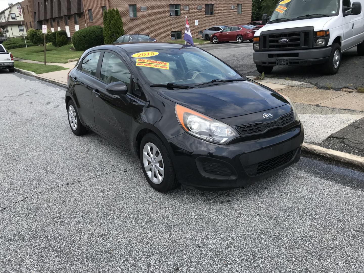 2015 Black /Tan Kia Rio LX (KNADM5A39F6) with an 1.6 V4 engine, Automatic transmission, located at 577 Chester Pike, Prospect Park, PA, 19076, (610) 237-1015, 39.886154, -75.302338 - 2015 Kia Rio LX: Only 133k miles, new PA inspection, great on gas, SUPER CLEAN, runs LIKE NEW! This vehicle comes inspected and has been given a bumper to bumper safety check. It is very clean, reliable, and well maintained. We offer a unique pay plan that is known for being the easiest and faste- Photo#2