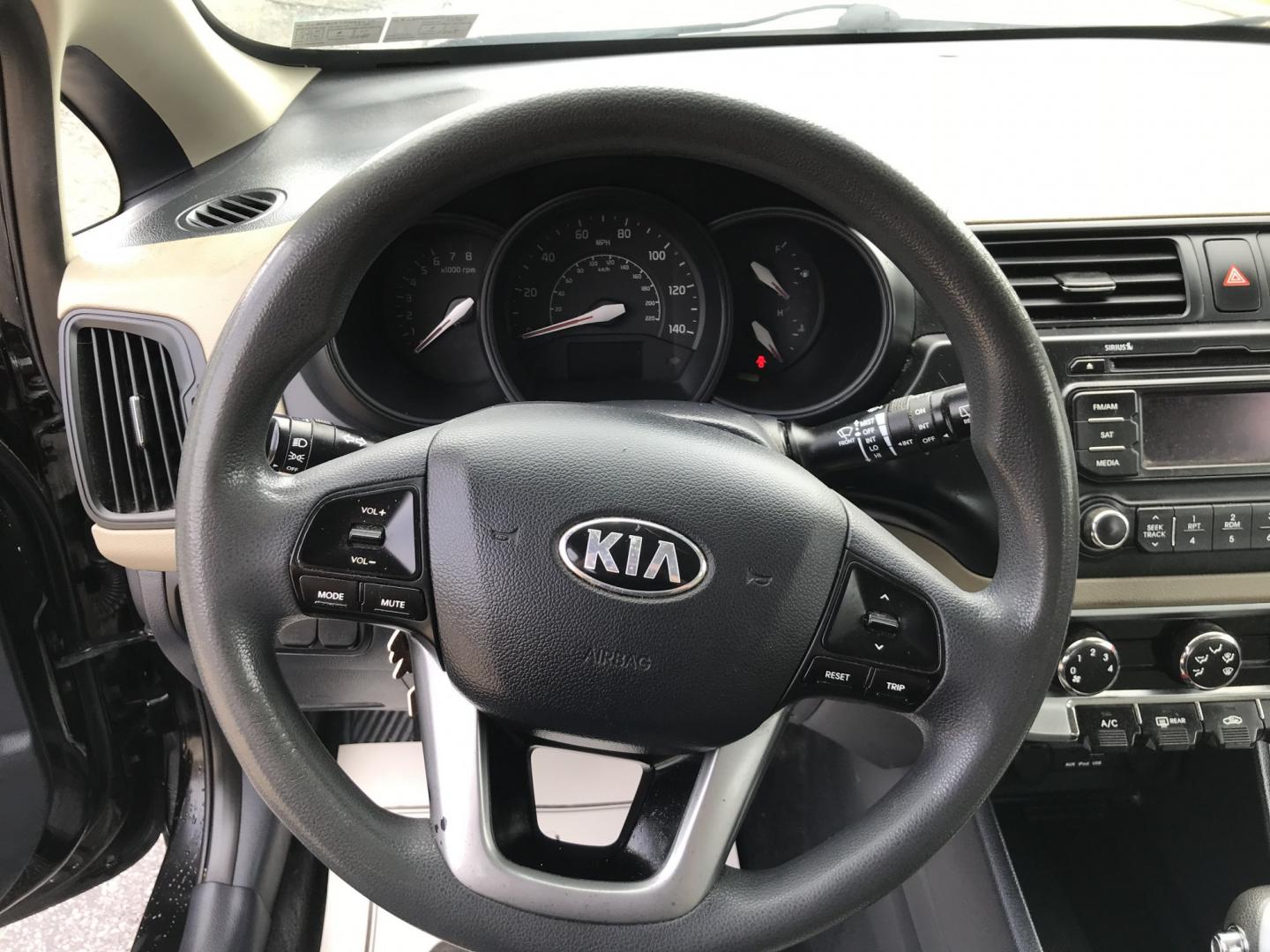 2015 Black /Tan Kia Rio LX (KNADM5A39F6) with an 1.6 V4 engine, Automatic transmission, located at 577 Chester Pike, Prospect Park, PA, 19076, (610) 237-1015, 39.886154, -75.302338 - 2015 Kia Rio LX: Only 133k miles, new PA inspection, great on gas, SUPER CLEAN, runs LIKE NEW! This vehicle comes inspected and has been given a bumper to bumper safety check. It is very clean, reliable, and well maintained. We offer a unique pay plan that is known for being the easiest and faste- Photo#11