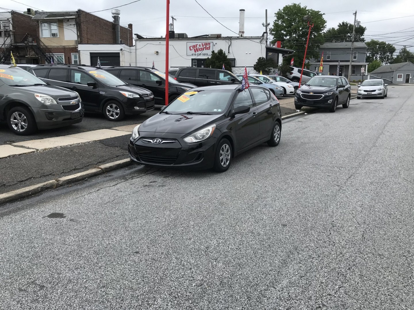 2014 Black /Gray Hyundai Accent GS 5-Door (KMHCT5AE2EU) with an 1.6L L4 DOHC 16V engine, Automatic transmission, located at 577 Chester Pike, Prospect Park, PA, 19076, (610) 237-1015, 39.886154, -75.302338 - 2014 Hyundai Accent GS: Only 54k miles, great on gas, new PA inspection, runs LIKE NEW! This vehicle comes inspected and has been given a bumper to bumper safety check. It is very clean, reliable, and well maintained. We offer a unique pay plan that is known for being the easiest and fastest fina- Photo#1