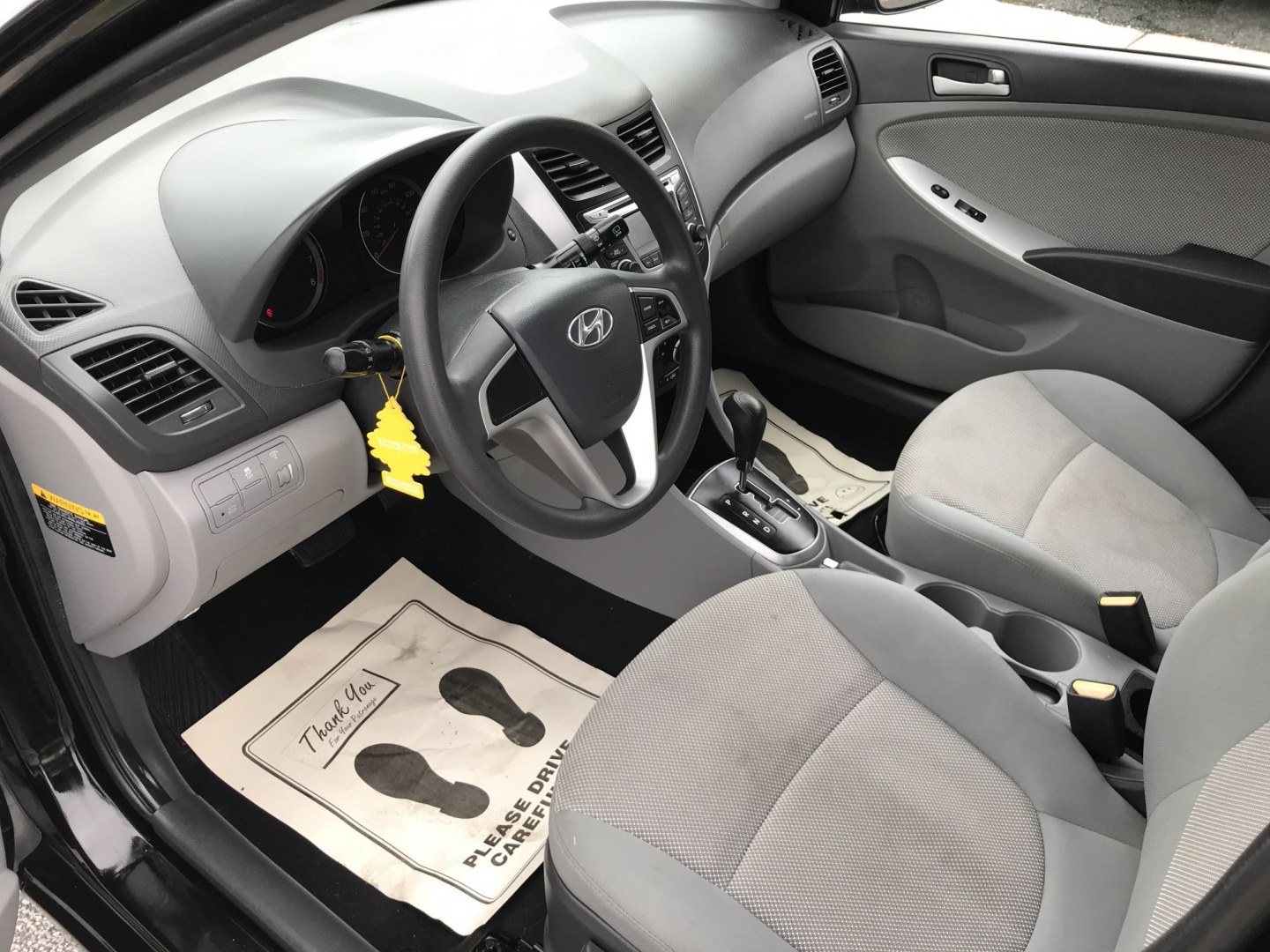 2014 Black /Gray Hyundai Accent GS 5-Door (KMHCT5AE2EU) with an 1.6L L4 DOHC 16V engine, Automatic transmission, located at 577 Chester Pike, Prospect Park, PA, 19076, (610) 237-1015, 39.886154, -75.302338 - 2014 Hyundai Accent GS: Only 54k miles, great on gas, new PA inspection, runs LIKE NEW! This vehicle comes inspected and has been given a bumper to bumper safety check. It is very clean, reliable, and well maintained. We offer a unique pay plan that is known for being the easiest and fastest fina- Photo#7