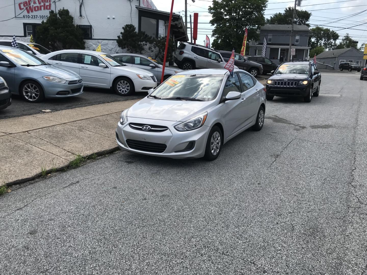 2015 Silver /Gray Hyundai Accent GLS 4-Door 6A (KMHCT4AE4FU) with an 1.6L L4 DOHC 16V engine, 6A transmission, located at 577 Chester Pike, Prospect Park, PA, 19076, (610) 237-1015, 39.886154, -75.302338 - 2016 Hyundai Accent 106k Miles • New PA Inspection. Example Financing: • $2,500 Down • $100 Weekly • $200 Bi-Weekly We finance our own vehicles. We do not obtain or review traditional consumer credit reports. Financing decisions are based on verified income, ability to repay, and our i- Photo#1