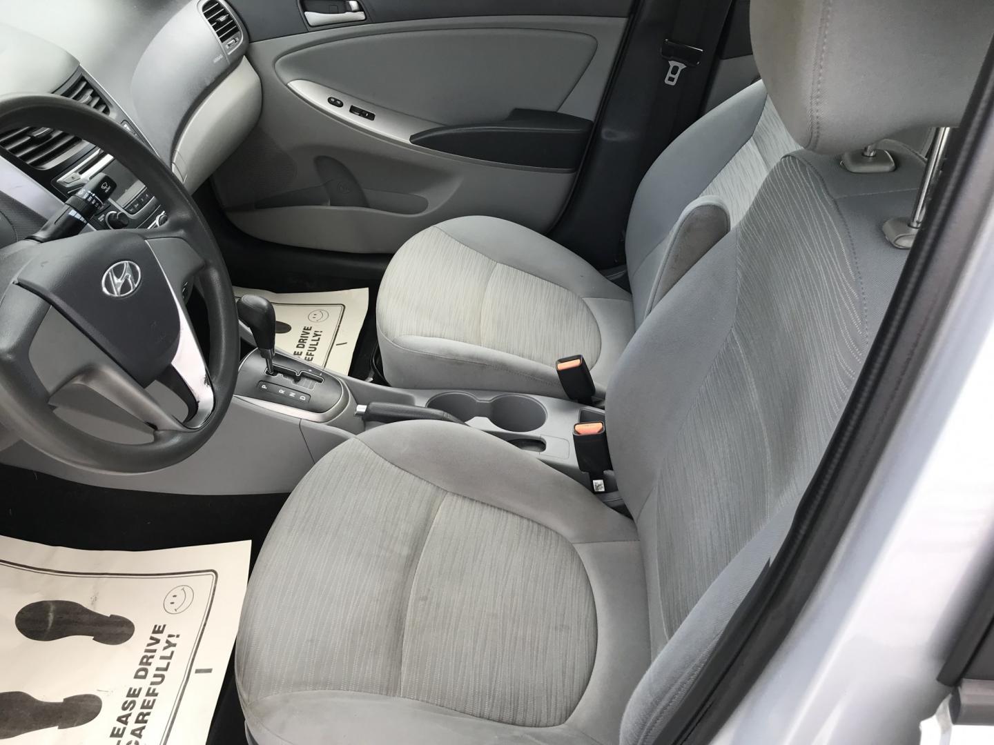 2015 Silver /Gray Hyundai Accent GLS 4-Door 6A (KMHCT4AE4FU) with an 1.6L L4 DOHC 16V engine, 6A transmission, located at 577 Chester Pike, Prospect Park, PA, 19076, (610) 237-1015, 39.886154, -75.302338 - 2016 Hyundai Accent 106k Miles • New PA Inspection. Example Financing: • $2,500 Down • $100 Weekly • $200 Bi-Weekly We finance our own vehicles. We do not obtain or review traditional consumer credit reports. Financing decisions are based on verified income, ability to repay, and our i- Photo#9