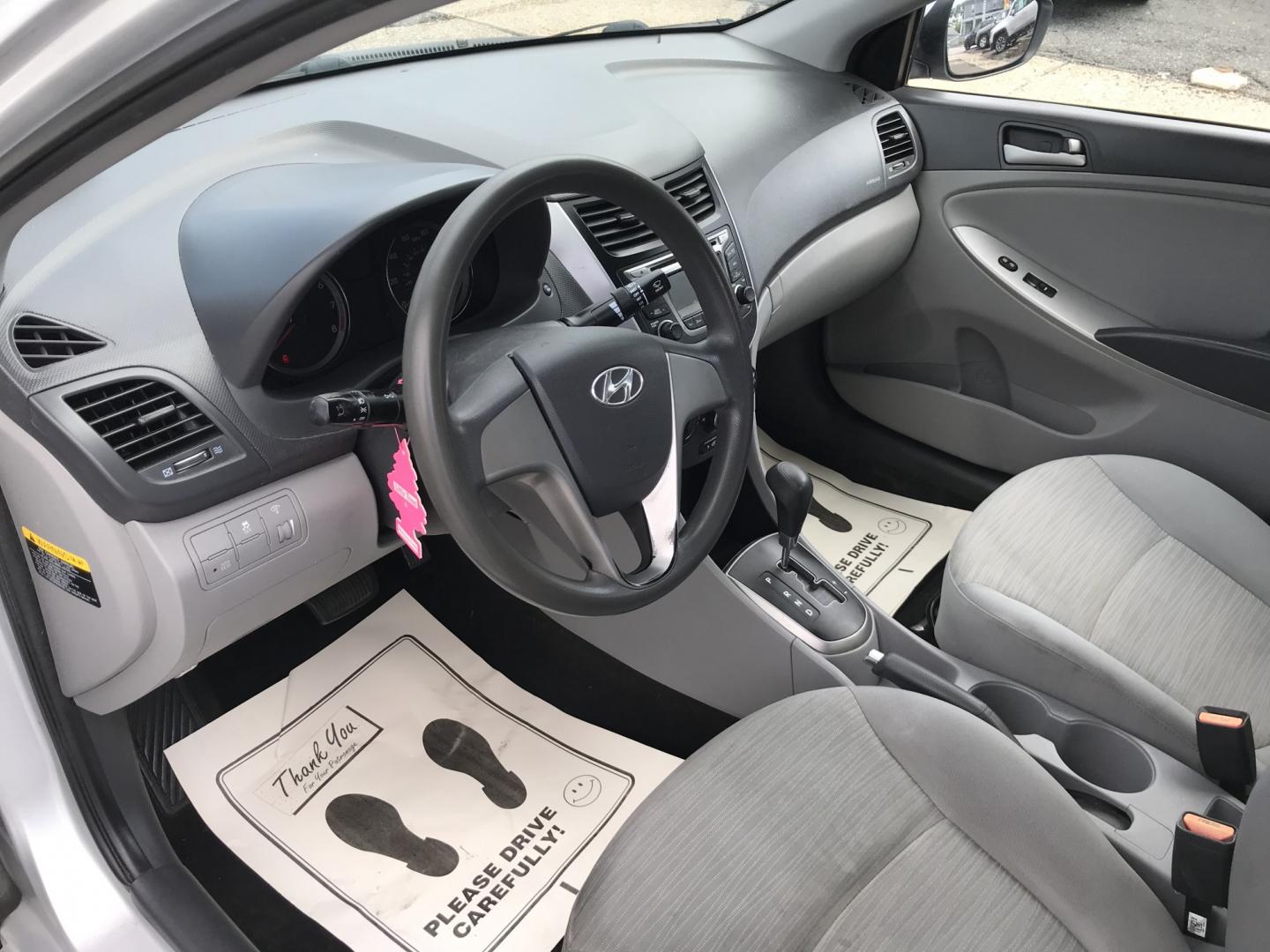 2015 Silver /Gray Hyundai Accent GLS 4-Door 6A (KMHCT4AE4FU) with an 1.6L L4 DOHC 16V engine, 6A transmission, located at 577 Chester Pike, Prospect Park, PA, 19076, (610) 237-1015, 39.886154, -75.302338 - 2016 Hyundai Accent 106k Miles • New PA Inspection. Example Financing: • $2,500 Down • $100 Weekly • $200 Bi-Weekly We finance our own vehicles. We do not obtain or review traditional consumer credit reports. Financing decisions are based on verified income, ability to repay, and our i- Photo#10