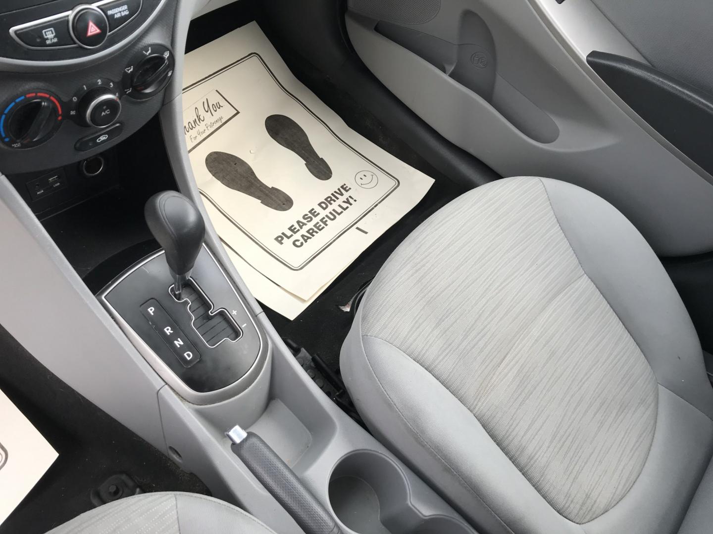 2015 Silver /Gray Hyundai Accent GLS 4-Door 6A (KMHCT4AE4FU) with an 1.6L L4 DOHC 16V engine, 6A transmission, located at 577 Chester Pike, Prospect Park, PA, 19076, (610) 237-1015, 39.886154, -75.302338 - 2016 Hyundai Accent 106k Miles • New PA Inspection. Example Financing: • $2,500 Down • $100 Weekly • $200 Bi-Weekly We finance our own vehicles. We do not obtain or review traditional consumer credit reports. Financing decisions are based on verified income, ability to repay, and our i- Photo#13