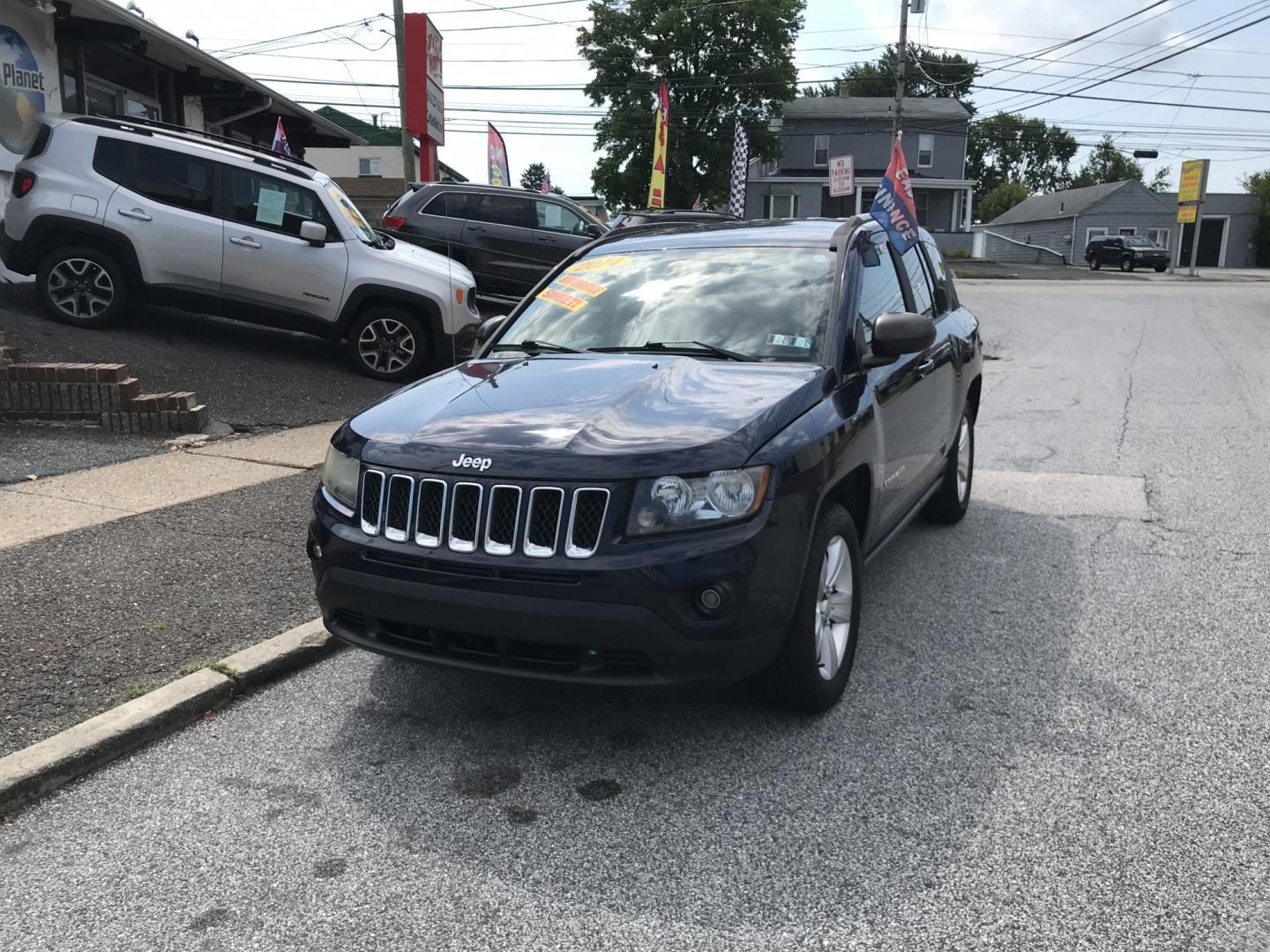 2014 Blue /Gray Jeep Compass Sport 4WD (1C4NJDBB8ED) with an 2.4L L4 DOHC 16V engine, Automatic transmission, located at 577 Chester Pike, Prospect Park, PA, 19076, (610) 237-1015, 39.886154, -75.302338 - 2014 Jeep Compass 84k Miles • New PA Inspection. Example Financing: • $2,500 Down • $100 Weekly • $200 Bi-Weekly We finance our own vehicles. We do not obtain or review traditional consumer credit reports. Financing decisions are based on verified income, ability to repay, and our in-h- Photo#2