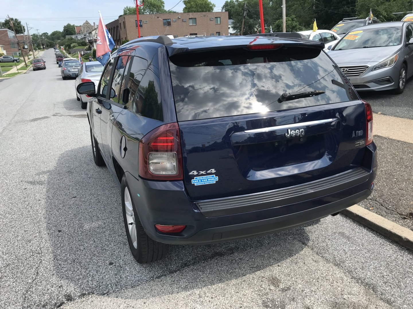 2014 Blue /Gray Jeep Compass Sport 4WD (1C4NJDBB8ED) with an 2.4L L4 DOHC 16V engine, Automatic transmission, located at 577 Chester Pike, Prospect Park, PA, 19076, (610) 237-1015, 39.886154, -75.302338 - 2014 Jeep Compass 84k Miles • New PA Inspection. Example Financing: • $2,500 Down • $100 Weekly • $200 Bi-Weekly We finance our own vehicles. We do not obtain or review traditional consumer credit reports. Financing decisions are based on verified income, ability to repay, and our in-h- Photo#5