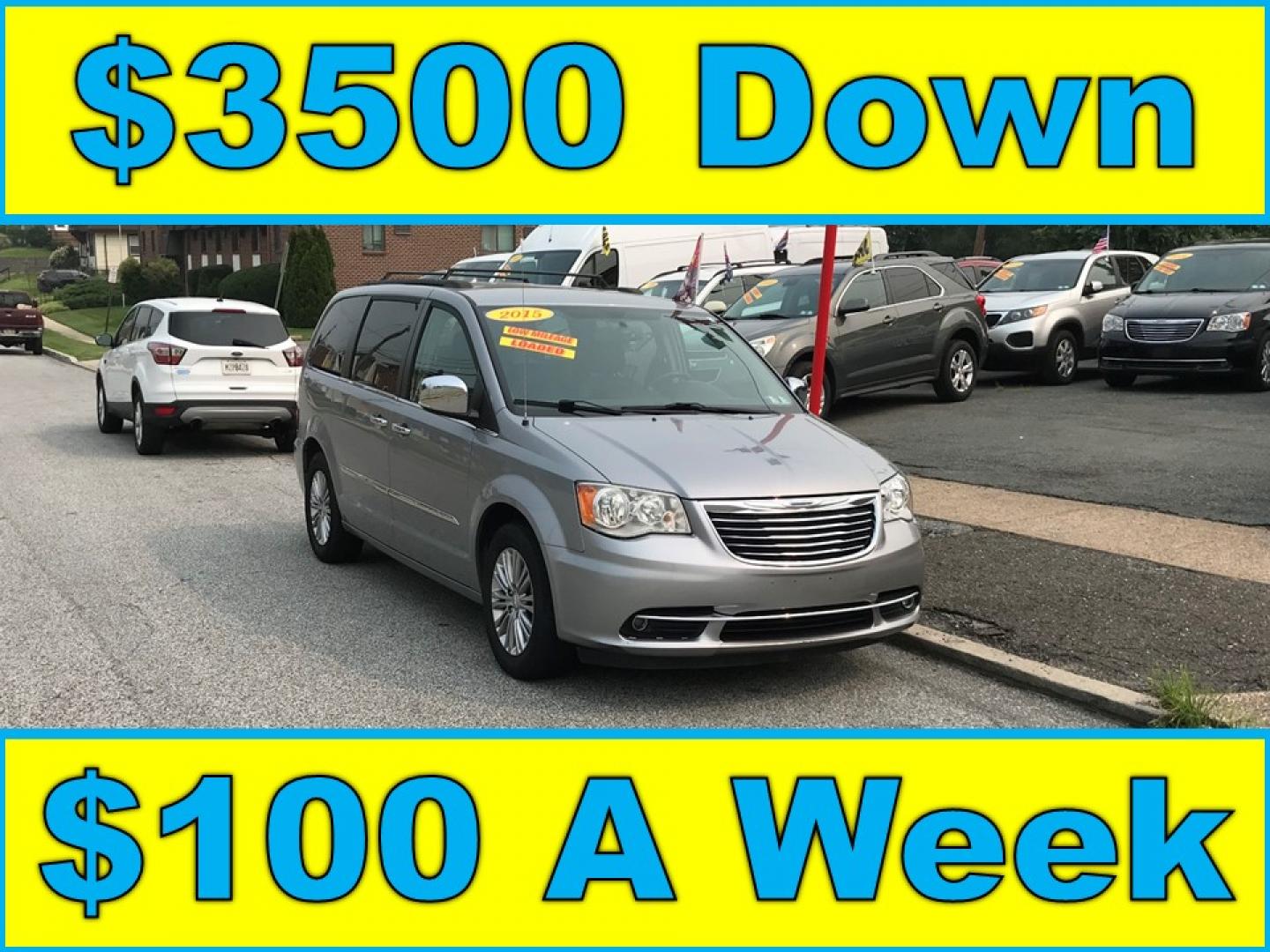 2015 Silver /Black Chrysler Town & Country Touring-L (2C4RC1CG4FR) with an 3.6L V6 DOHC 24V engine, 6A transmission, located at 577 Chester Pike, Prospect Park, PA, 19076, (610) 237-1015, 39.886154, -75.302338 - 2015 Chrylser Town & Country L 91k miles • Stow N Go Seating Example Financing: • $3,500 Down • $100 Weekly • $200 Bi-Weekly We finance our own vehicles. We do not obtain or review traditional consumer credit reports. Financing decisions are based on verified income, ability to repay,- Photo#0
