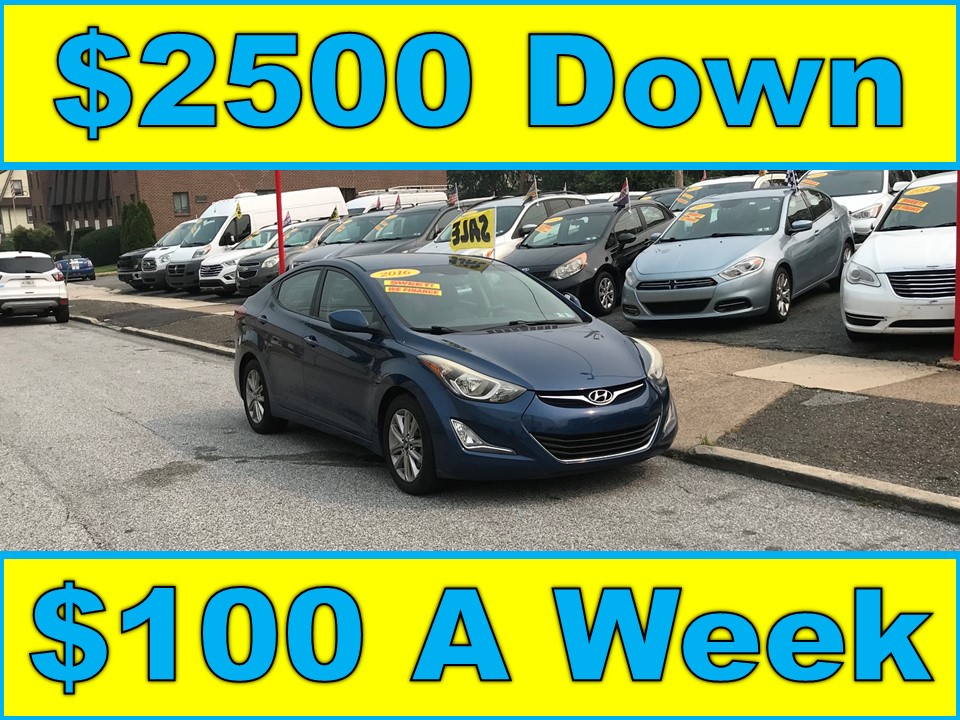 Blue 2016 Hyundai Elantra Sedan Automatic