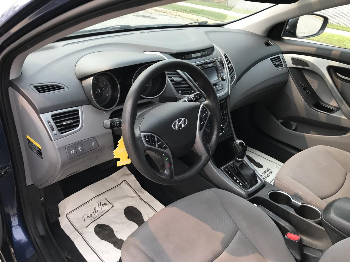 2016 Blue /Gray Hyundai Elantra Limited (KMHDH4AE5GU) with an 1.8L L4 DOHC 16V engine, 6A transmission, located at 577 Chester Pike, Prospect Park, PA, 19076, (610) 237-1015, 39.886154, -75.302338 - 2016 Hyundai Elantra 126k Miles • New PA Inspection. Example Financing: • $2,500 Down • $100 Weekly • $200 Bi-Weekly We finance our own vehicles. We do not obtain or review traditional consumer credit reports. Financing decisions are based on verified income, ability to repay, and our- Photo#9