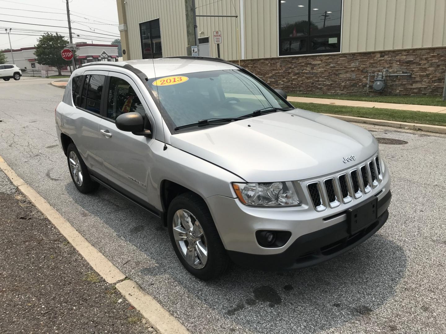 2013 Silver /Gray Jeep Compass Sport 4WD (1C4NJDAB3DD) with an 2.4L L4 DOHC 16V engine, Automatic transmission, located at 577 Chester Pike, Prospect Park, PA, 19076, (610) 237-1015, 39.886154, -75.302338- Photo#3