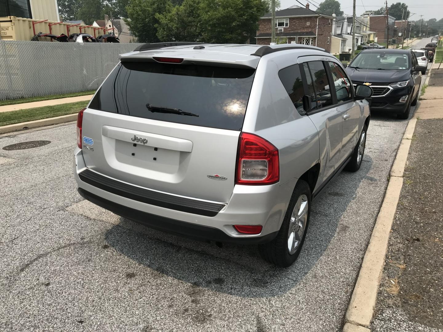 2013 Silver /Gray Jeep Compass Sport 4WD (1C4NJDAB3DD) with an 2.4L L4 DOHC 16V engine, Automatic transmission, located at 577 Chester Pike, Prospect Park, PA, 19076, (610) 237-1015, 39.886154, -75.302338- Photo#4