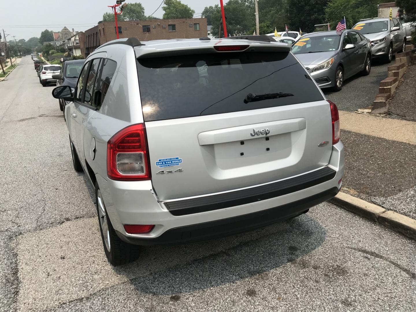 2013 Silver /Gray Jeep Compass Sport 4WD (1C4NJDAB3DD) with an 2.4L L4 DOHC 16V engine, Automatic transmission, located at 577 Chester Pike, Prospect Park, PA, 19076, (610) 237-1015, 39.886154, -75.302338- Photo#5