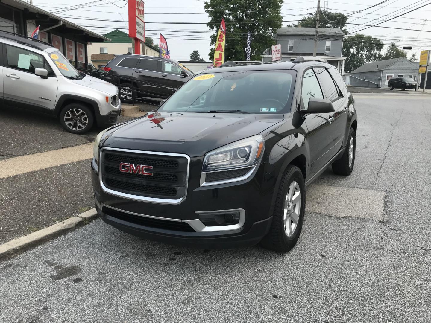 2013 Black /Black GMC Acadia SLE-1 (1GKKRNEDXDJ) with an 3.6L V6 DOHC 24V engine, 6-Speed Automatic transmission, located at 577 Chester Pike, Prospect Park, PA, 19076, (610) 237-1015, 39.886154, -75.302338 - 2013 GMC Acadia SLE 137k miles • 3rd Row Seating. Example Financing: • $2,500 Down • $100 Weekly • $200 Bi-Weekly We finance our own vehicles. We do not obtain or review traditional consumer credit reports. Financing decisions are based on verified income, ability to repay, and our in-- Photo#2