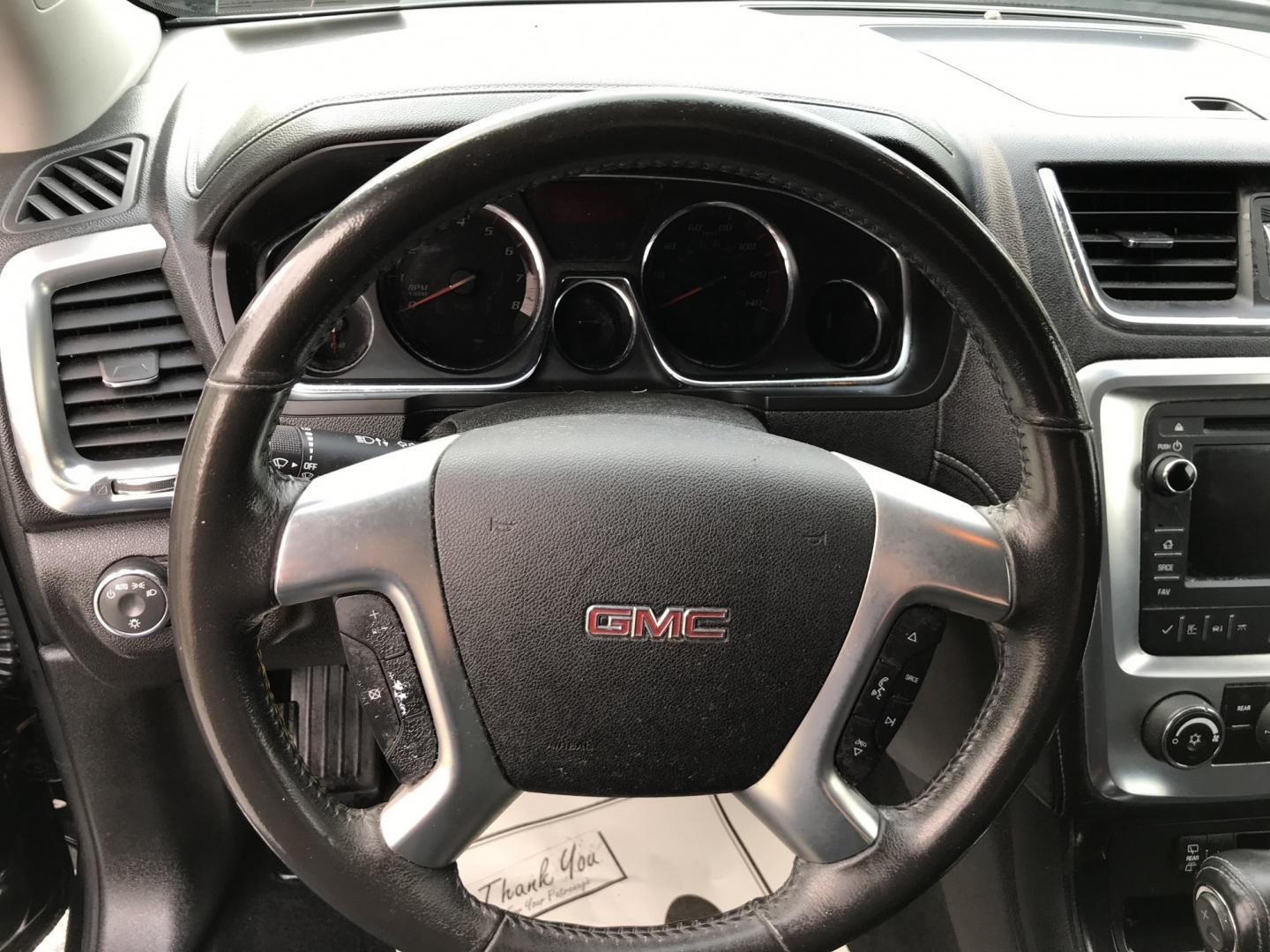 2013 Black /Black GMC Acadia SLE-1 (1GKKRNEDXDJ) with an 3.6L V6 DOHC 24V engine, 6-Speed Automatic transmission, located at 577 Chester Pike, Prospect Park, PA, 19076, (610) 237-1015, 39.886154, -75.302338 - 2013 GMC Acadia SLE 137k miles • 3rd Row Seating. Example Financing: • $2,500 Down • $100 Weekly • $200 Bi-Weekly We finance our own vehicles. We do not obtain or review traditional consumer credit reports. Financing decisions are based on verified income, ability to repay, and our in-- Photo#11