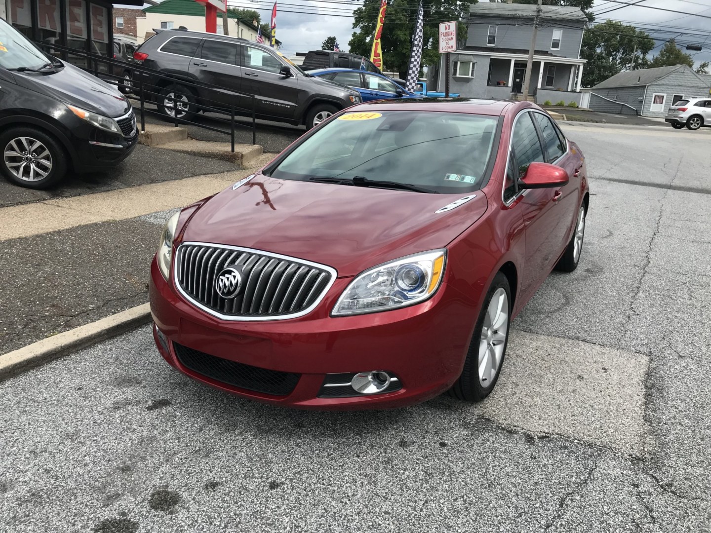 2014 Red /Tan Buick Verano Convenience (1G4PR5SK6E4) with an 2.4L L4 DOHC 16V FFV engine, 6A transmission, located at 577 Chester Pike, Prospect Park, PA, 19076, (610) 237-1015, 39.886154, -75.302338 - 2014 Buick Verano 101k miles • Backup Camera. Example Financing: • $3,000 Down • $100 Weekly • $200 Bi-Weekly We finance our own vehicles. We do not obtain or review traditional consumer credit reports. Financing decisions are based on verified income, ability to repay, and our in-hous- Photo#2