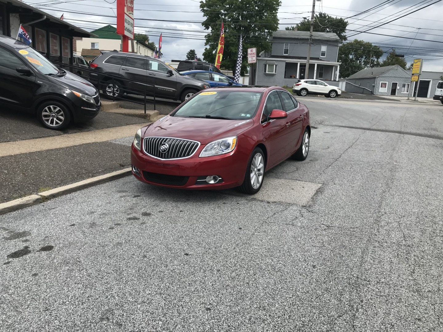 2014 Red /Tan Buick Verano Convenience (1G4PR5SK6E4) with an 2.4L L4 DOHC 16V FFV engine, 6A transmission, located at 577 Chester Pike, Prospect Park, PA, 19076, (610) 237-1015, 39.886154, -75.302338 - 2014 Buick Verano 101k miles • Backup Camera. Example Financing: • $3,000 Down • $100 Weekly • $200 Bi-Weekly We finance our own vehicles. We do not obtain or review traditional consumer credit reports. Financing decisions are based on verified income, ability to repay, and our in-hous- Photo#1