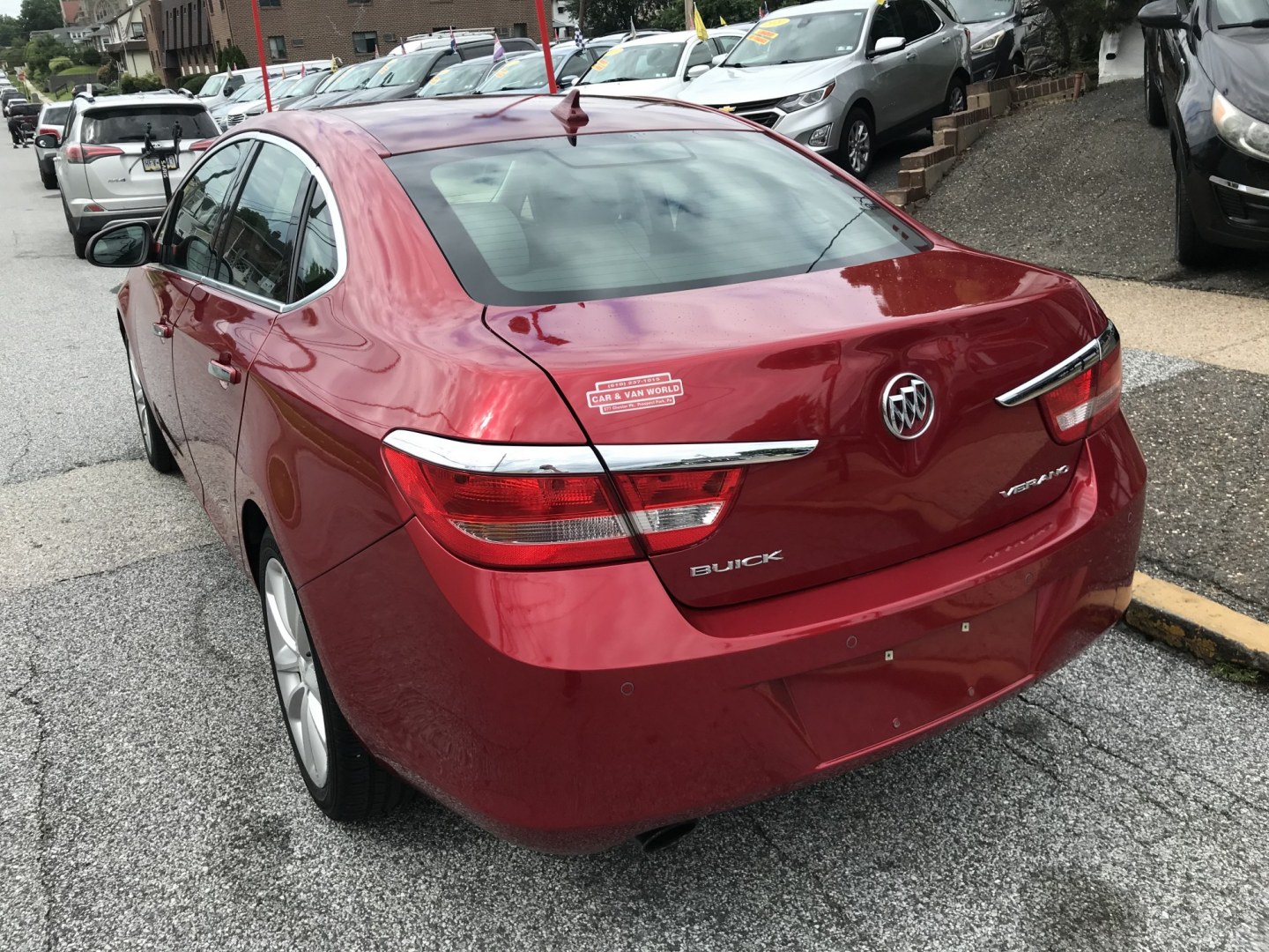 2014 Red /Tan Buick Verano Convenience (1G4PR5SK6E4) with an 2.4L L4 DOHC 16V FFV engine, 6A transmission, located at 577 Chester Pike, Prospect Park, PA, 19076, (610) 237-1015, 39.886154, -75.302338 - 2014 Buick Verano 101k miles • Backup Camera. Example Financing: • $3,000 Down • $100 Weekly • $200 Bi-Weekly We finance our own vehicles. We do not obtain or review traditional consumer credit reports. Financing decisions are based on verified income, ability to repay, and our in-hous- Photo#5