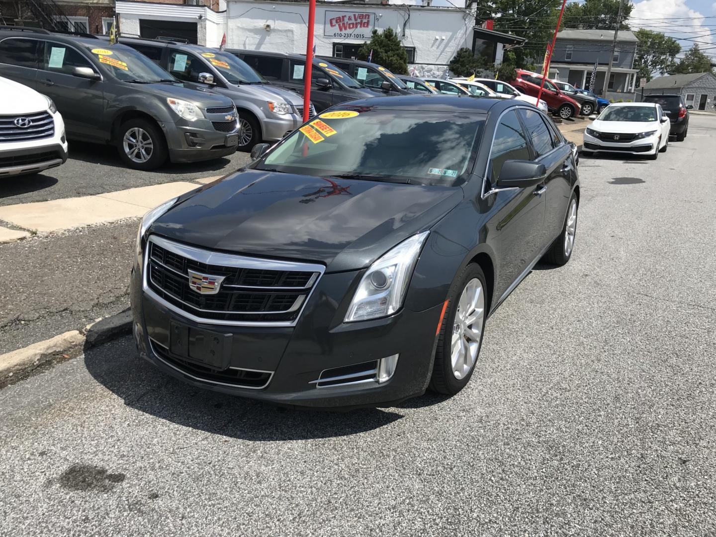 2016 Gray /Beige Cadillac XTS Luxury AWD (2G61N5S30G9) with an 3.6L V6 DOHC 24V engine, 6A transmission, located at 577 Chester Pike, Prospect Park, PA, 19076, (610) 237-1015, 39.886154, -75.302338 - 2016 Cadillac XTS Luxury: Sunroof, AWD, backup camera, new PA inspection, SUPER CLEAN, runs LIKE NEW! This vehicle comes inspected and has been given a bumper to bumper safety check. It is very clean, reliable, and well maintained. We offer a unique pay plan that is known for being the easiest an- Photo#2