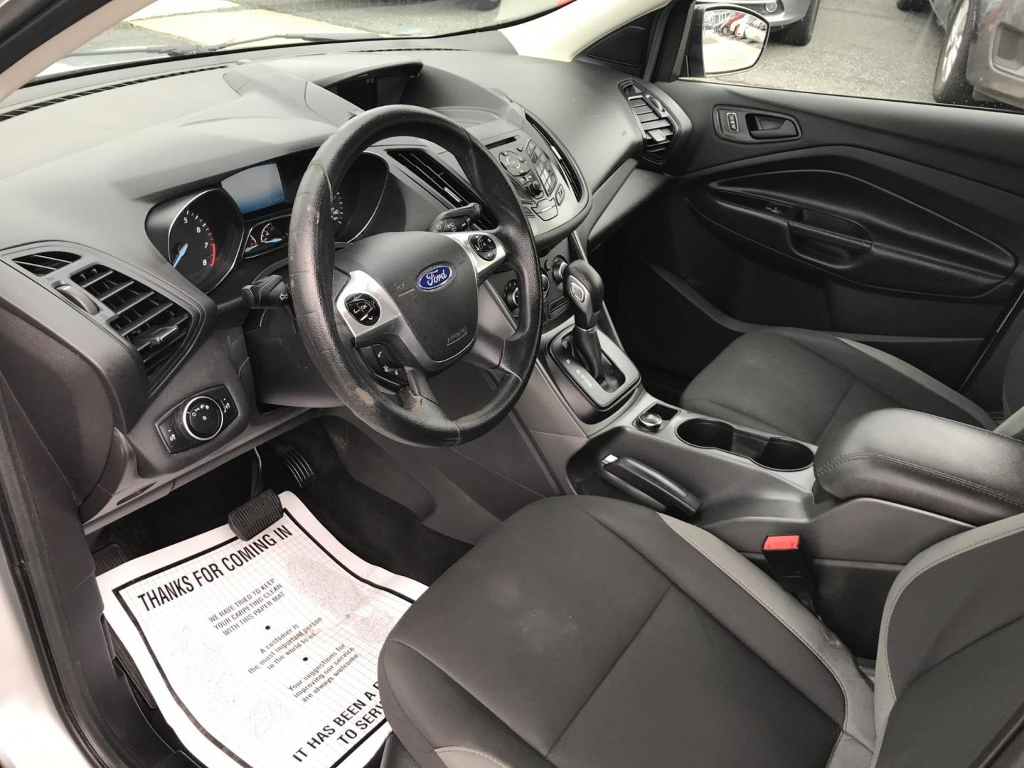 2016 Silver /Black Ford Escape S (1FMCU0F78GU) with an 2.5L L4 DOHC 16V engine, 6A transmission, located at 577 Chester Pike, Prospect Park, PA, 19076, (610) 237-1015, 39.886154, -75.302338 - 2016 Ford Escape S: Only 121k miles, great on gas, new PA inspection, SUPER CLEAN, runs LIKE NEW! This vehicle comes inspected and has been given a bumper to bumper safety check. It is very clean, reliable, and well maintained. We offer a unique pay plan that is known for being the easiest and fa- Photo#7