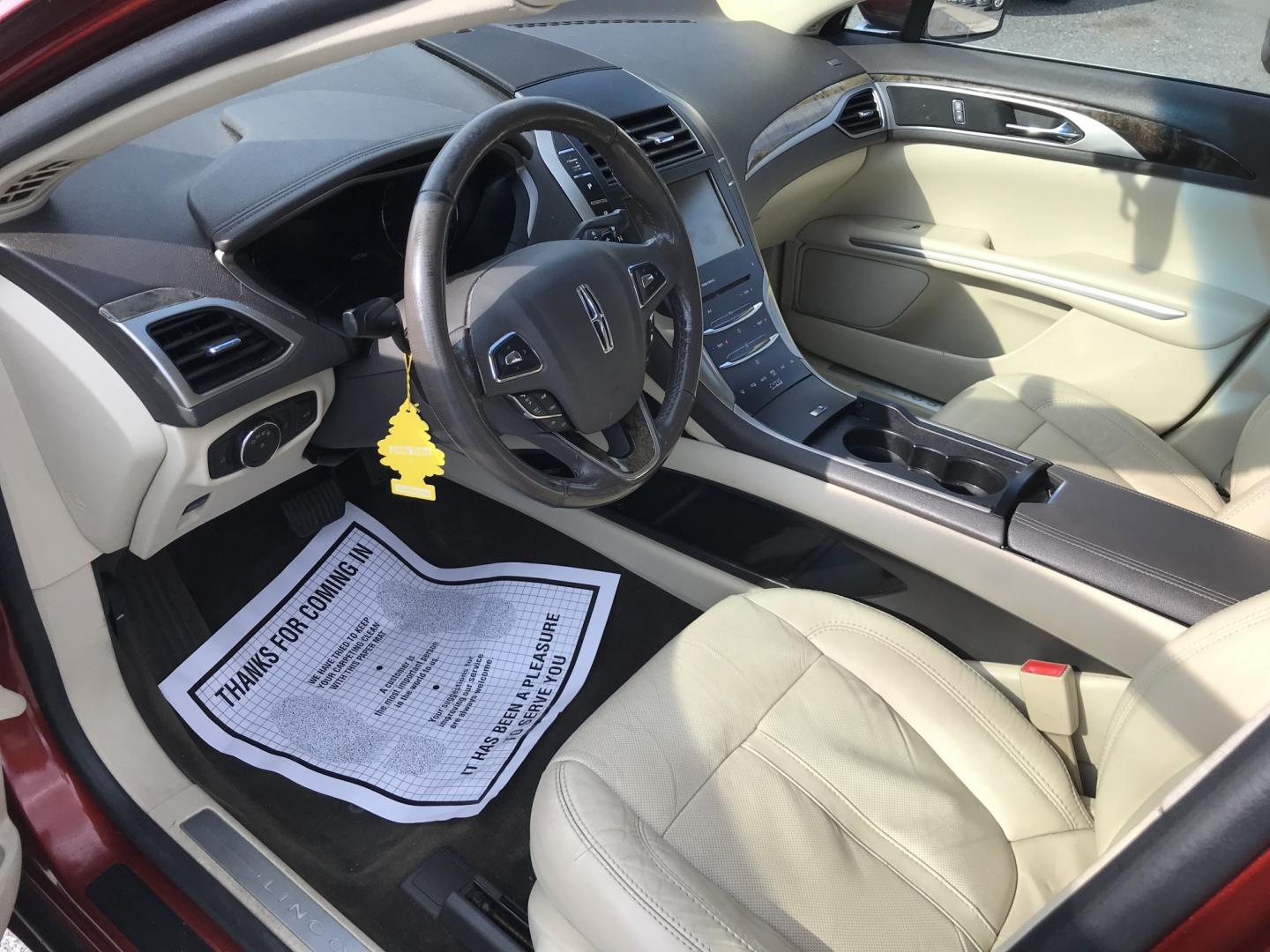 2014 Red /Beige Lincoln MKZ AWD (3LN6L2J9XER) with an 2.0L L4 DOHC 16V engine, 6-Speed Automatic transmission, located at 577 Chester Pike, Prospect Park, PA, 19076, (610) 237-1015, 39.886154, -75.302338 - 2014 Lincoln MKZ: AWD, navigation system, backup camera, sunroof, new PA inspection, SUPER CLEAN, runs LIKE NEW! This vehicle comes inspected and has been given a bumper to bumper safety check. It is very clean, reliable, and well maintained. We offer a unique pay plan that is known for being the- Photo#8