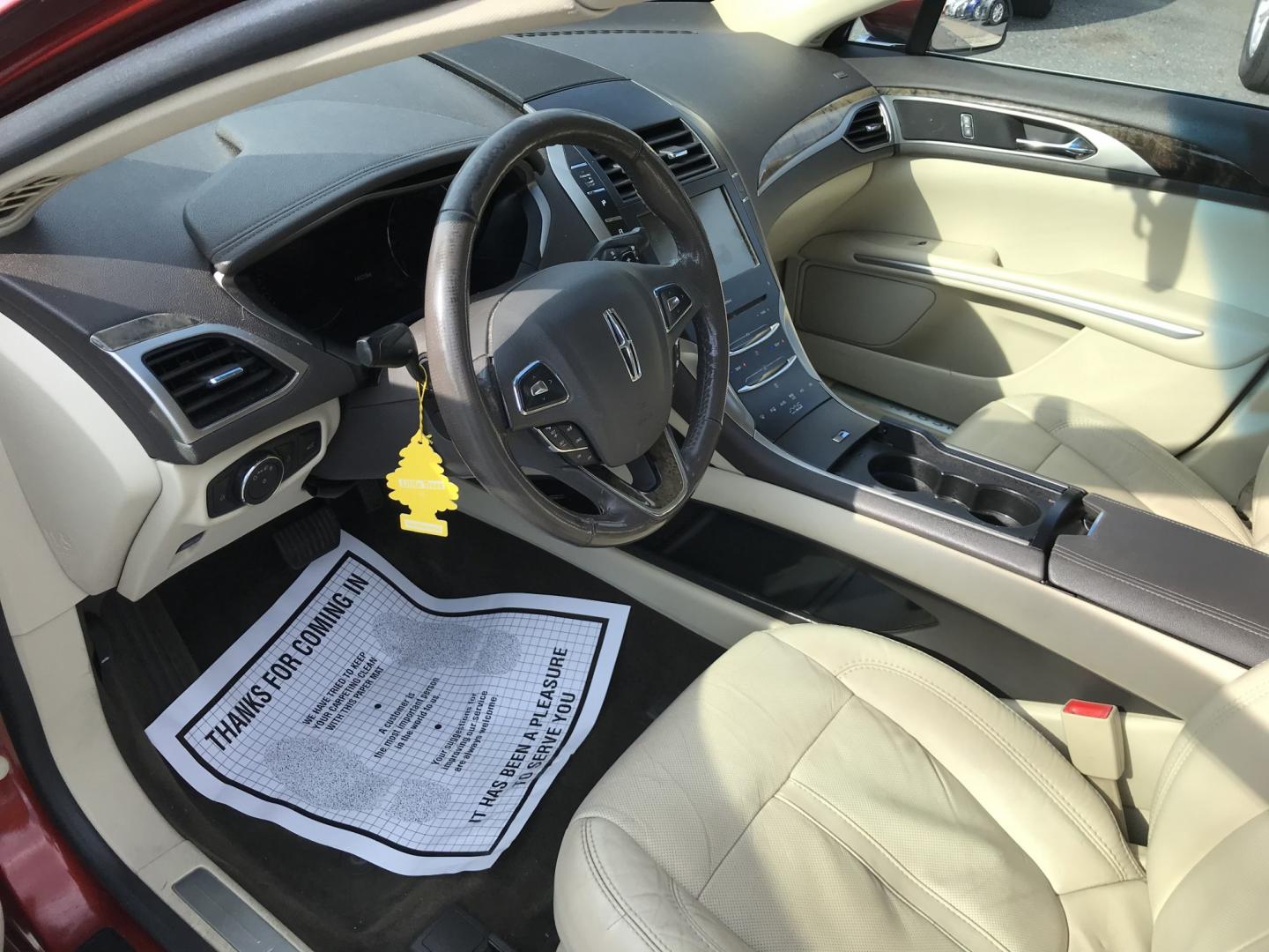 2014 Red /Beige Lincoln MKZ AWD (3LN6L2J9XER) with an 2.0L L4 DOHC 16V engine, 6-Speed Automatic transmission, located at 577 Chester Pike, Prospect Park, PA, 19076, (610) 237-1015, 39.886154, -75.302338 - 2014 Lincoln MKZ: AWD, navigation system, backup camera, sunroof, new PA inspection, SUPER CLEAN, runs LIKE NEW! This vehicle comes inspected and has been given a bumper to bumper safety check. It is very clean, reliable, and well maintained. We offer a unique pay plan that is known for being the- Photo#11