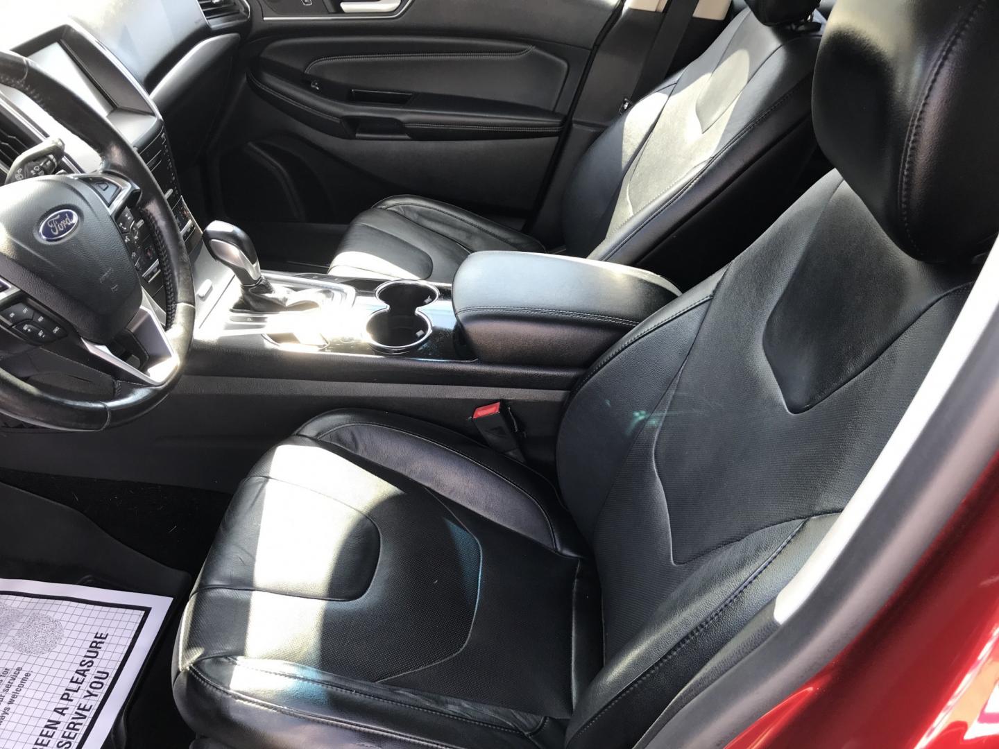 2015 Red /Black Ford Edge Titanium AWD (2FMPK4K93FB) with an 2.0L L4 DOHC 16V engine, 6A transmission, located at 577 Chester Pike, Prospect Park, PA, 19076, (610) 237-1015, 39.886154, -75.302338 - 2015 Ford Edge Titanium: Panoramic sunroof, navigation system, backup camera, new PA inspection, AWD, SUPER CLEAN, runs LIKE NEW! This vehicle comes inspected and has been given a bumper to bumper safety check. It is very clean, reliable, and well maintained. We offer a unique pay plan that is kn- Photo#11