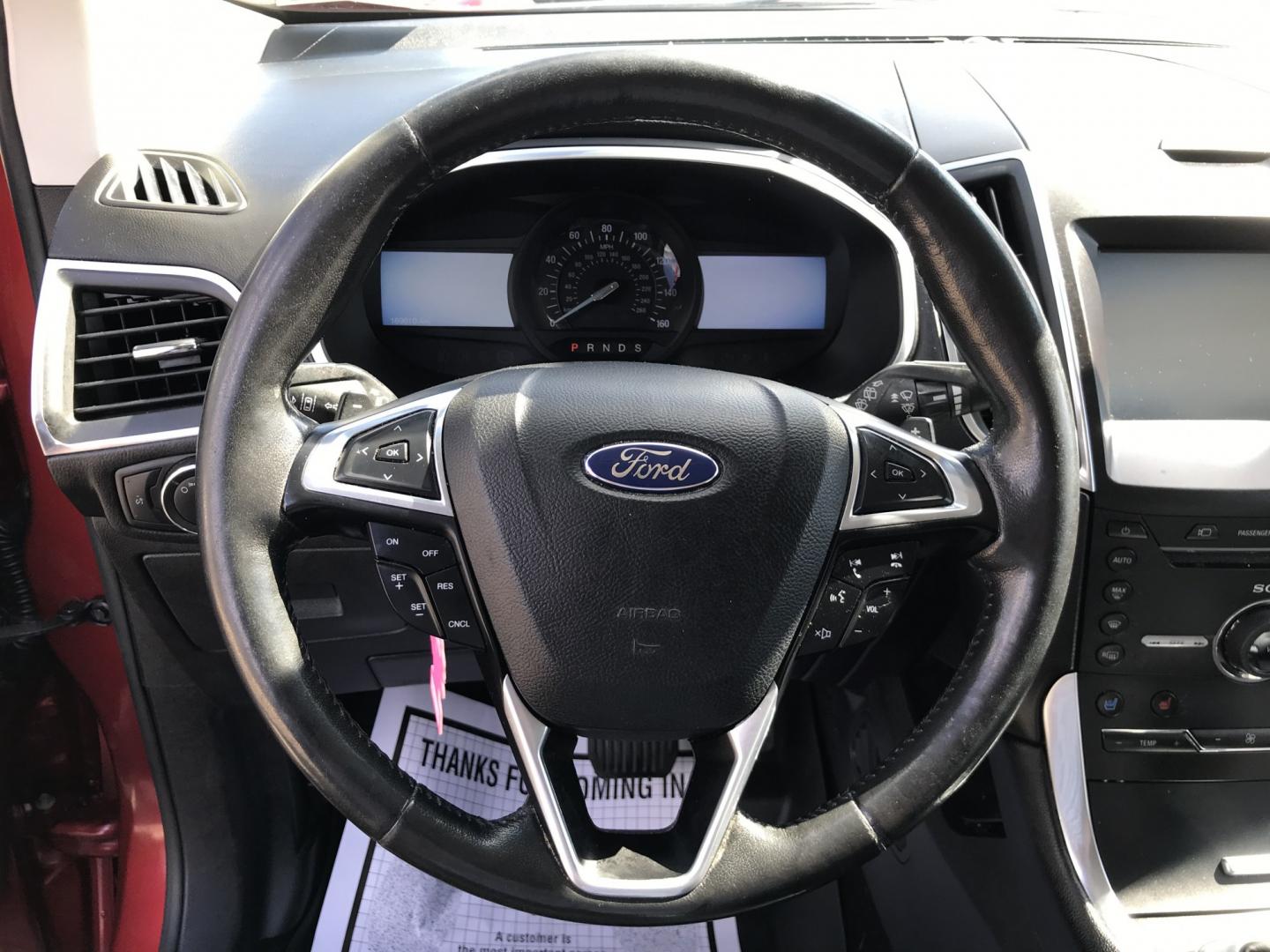 2015 Red /Black Ford Edge Titanium AWD (2FMPK4K93FB) with an 2.0L L4 DOHC 16V engine, 6A transmission, located at 577 Chester Pike, Prospect Park, PA, 19076, (610) 237-1015, 39.886154, -75.302338 - 2015 Ford Edge Titanium: Panoramic sunroof, navigation system, backup camera, new PA inspection, AWD, SUPER CLEAN, runs LIKE NEW! This vehicle comes inspected and has been given a bumper to bumper safety check. It is very clean, reliable, and well maintained. We offer a unique pay plan that is kn- Photo#12