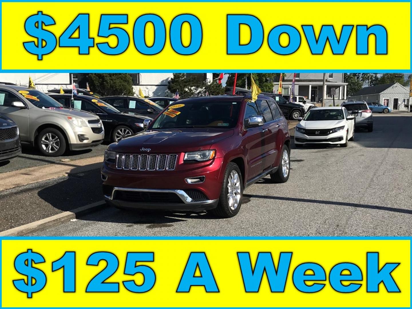 2016 Burgundy /Tan Jeep Grand Cherokee Summit 4WD (1C4RJFJGXGC) with an 3.6L V6 DOHC 24V engine, 8A transmission, located at 577 Chester Pike, Prospect Park, PA, 19076, (610) 237-1015, 39.886154, -75.302338 - 2016 Jeep Grand Cherokee Summit: Fully loaded, navigation system, backup camera, panoramic sunroof, new PA inspection, runs LIKE NEW! This vehicle comes inspected and has been given a bumper to bumper safety check. It is very clean, reliable, and well maintained. We offer a unique pay plan that i- Photo#0