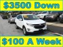 2018 White /Black Chevrolet Equinox LT AWD (2GNAXSEV9J6) with an 1.5L L4 DIR DOHC 16V TURBO engine, 6A transmission, located at 577 Chester Pike, Prospect Park, PA, 19076, (610) 237-1015, 39.886154, -75.302338 - 2018 Chevy Equinox LT: AWD, backup camera, new PA inspection, SUPER CLEAN, runs LIKE NEW! This vehicle comes inspected and has been given a bumper to bumper safety check. It is very clean, reliable, and well maintained. We offer a unique pay plan that is known for being the easiest and fastest fi- Photo#0