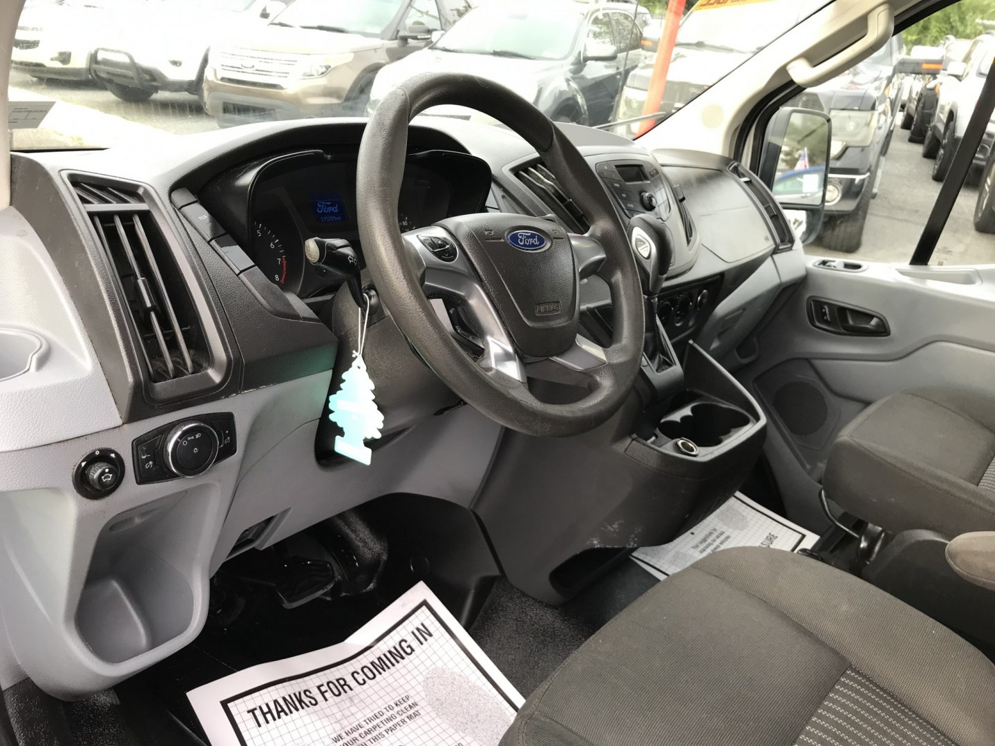 2017 White /Gray Ford Transit 250 Van Low Roof w/Sliding Pass. 130-in. WB (1FTYR1YM8HK) with an 3.7L V6 DOHC 24V engine, 6A transmission, located at 577 Chester Pike, Prospect Park, PA, 19076, (610) 237-1015, 39.886154, -75.302338 - 2017 Ford Transit 250: Ladder racks, shelving, new PA inspection, backup camera, FLEET MAINTAINED! This vehicle comes inspected and has been given a bumper to bumper safety check. It is very clean, reliable, and well maintained. We offer a unique pay plan that is known for being the easiest and f- Photo#12