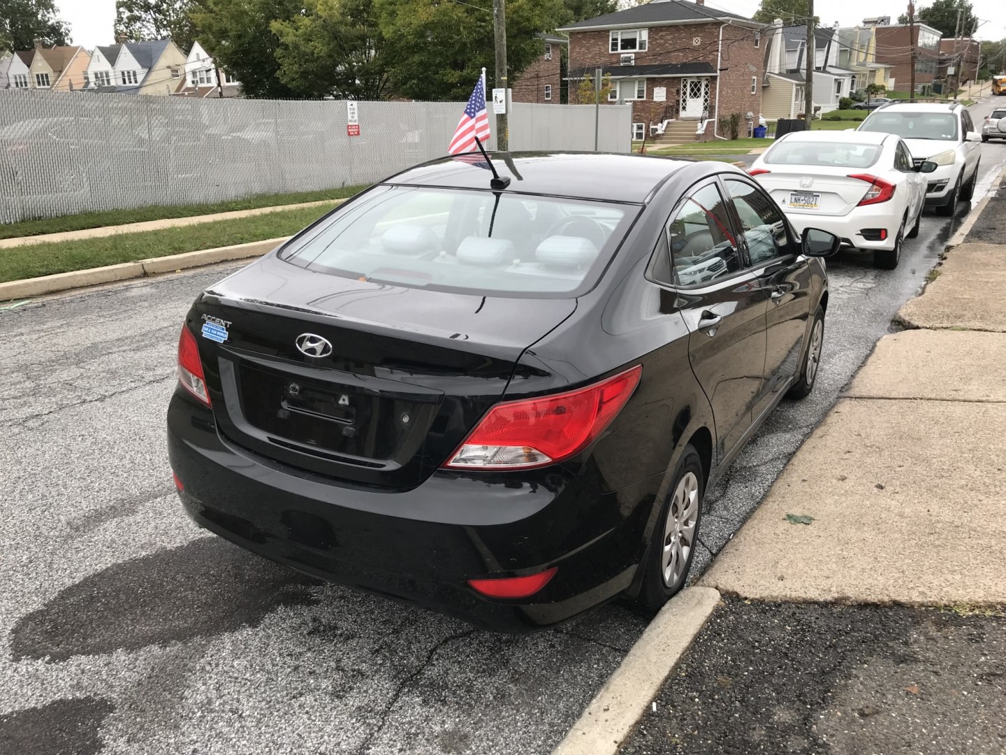 2015 Black Hyundai Accent GLS 4-Door 6A (KMHCT4AEXFU) with an 1.6L L4 DOHC 16V engine, 6A transmission, located at 577 Chester Pike, Prospect Park, PA, 19076, (610) 237-1015, 39.886154, -75.302338 - 2015 Hyundai Accent GLS: Great on gas, new PA inspection, SUPER CLEAN, runs LIKE NEW! This vehicle comes inspected and has been given a bumper to bumper safety check. It is very clean, reliable, and well maintained. We offer a unique pay plan that is known for being the easiest and fastest financ- Photo#4