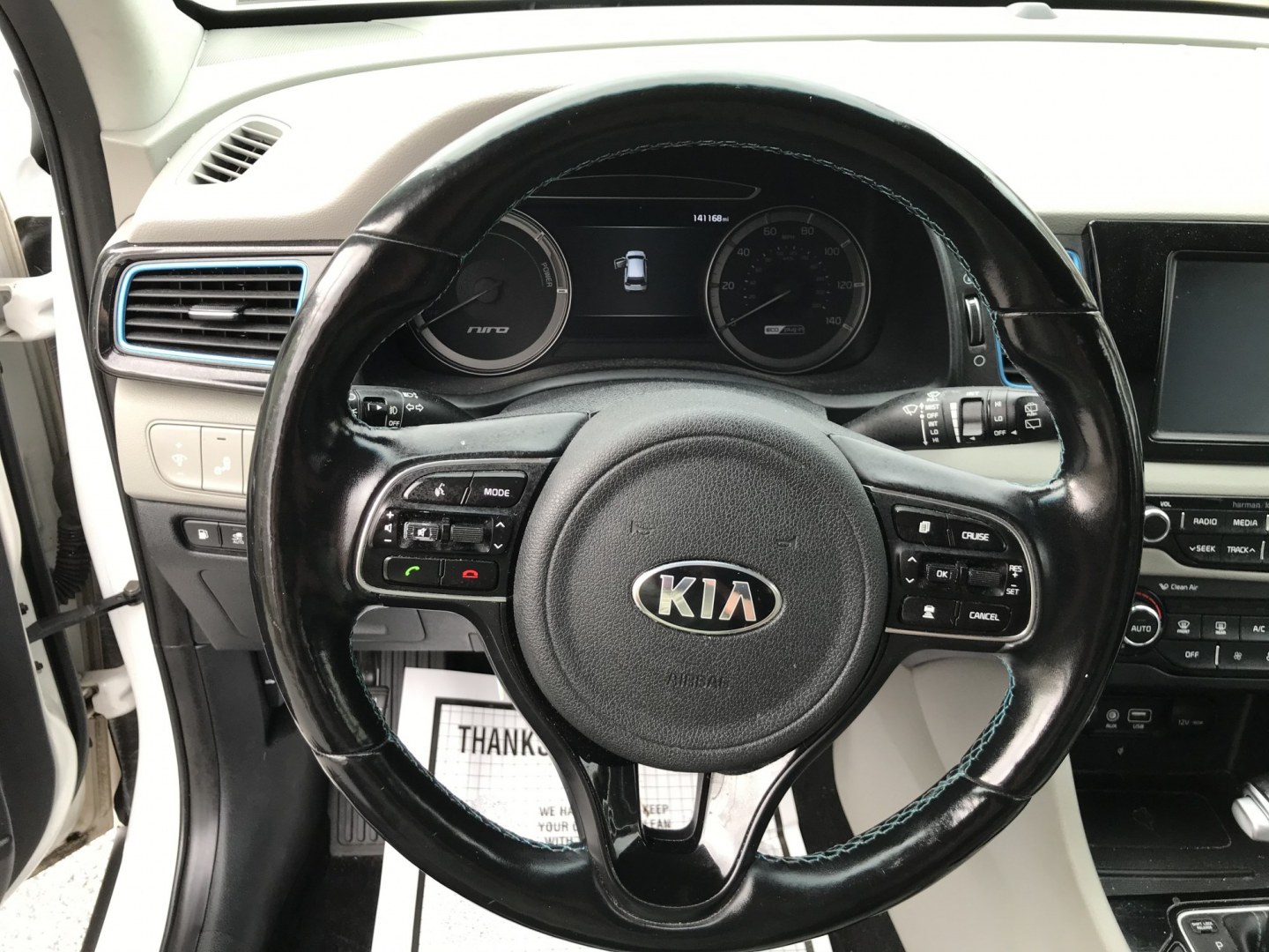 2018 White /Gray Kia Niro Plug In Hybrid EX Premium (KNDCC3LD7J5) , 6A transmission, located at 577 Chester Pike, Prospect Park, PA, 19076, (610) 237-1015, 39.886154, -75.302338 - 2018 Kia Niro Plug in Hybrid: Navigation system, backup camera, new PA inspection, EXCELLENT ON GAS! This vehicle comes inspected and has been given a bumper to bumper safety check. It is very clean, reliable, and well maintained. We offer a unique pay plan that is known for being the easiest and- Photo#12