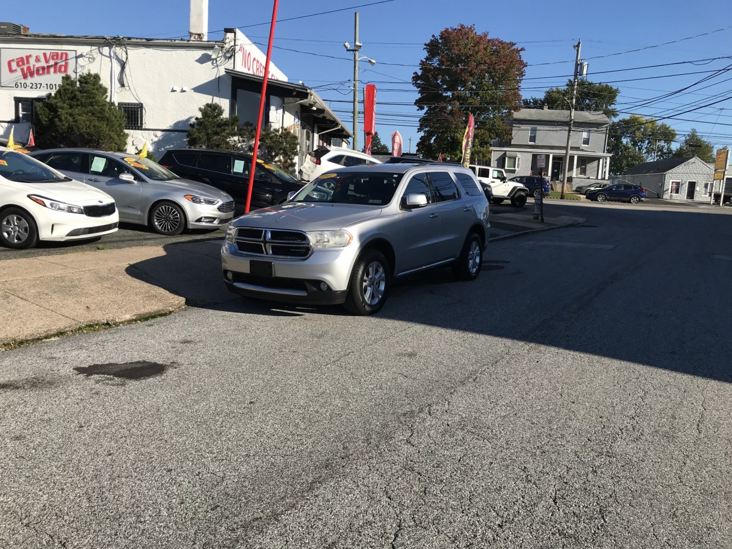 2012 Silver /Black Dodge Durango Crew AWD (1C4SDJDT2CC) with an 5.7L V8 OHV 16V engine, 5-Speed Automatic transmission, located at 577 Chester Pike, Prospect Park, PA, 19076, (610) 237-1015, 39.886154, -75.302338 - 2012 Dodge Durango CREW: 3rd row seating, AWD, backup camera, HEMI engine, new PA inspection, runs LIKE NEW! This vehicle comes inspected and has been given a bumper to bumper safety check. It is very clean, reliable, and well maintained. We offer a unique pay plan that is known for being the eas- Photo#1