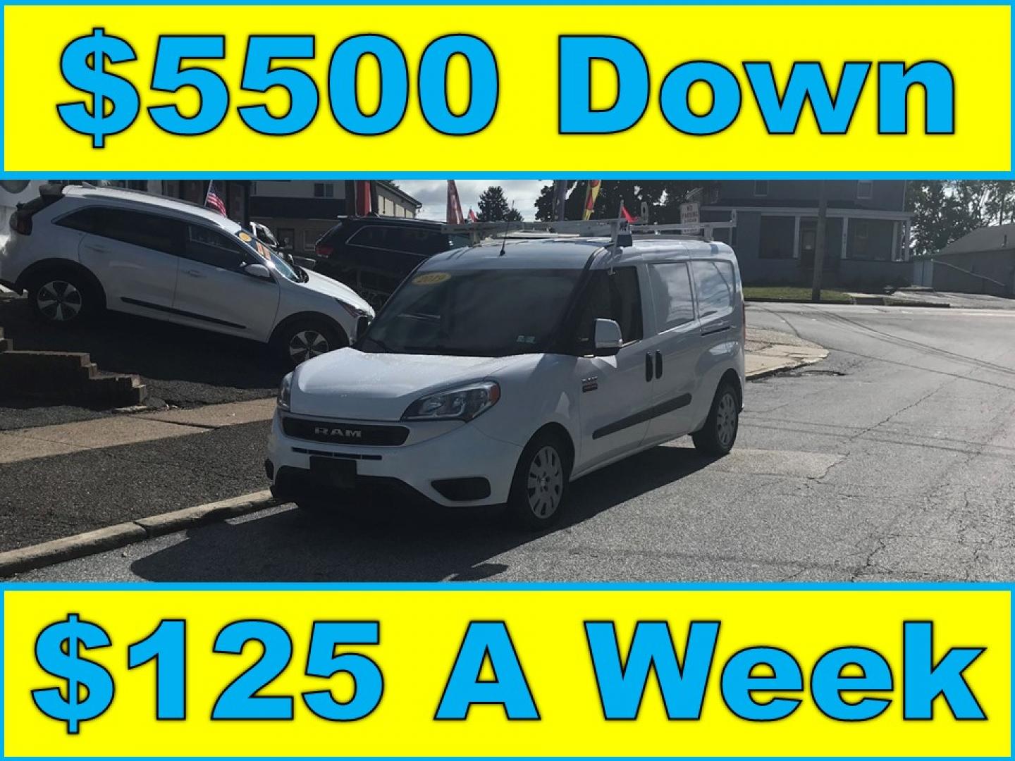 2019 White /Black Ram ProMaster City Cargo (ZFBHRFBBXK6) with an 2.4L L4 engine, 9A transmission, located at 577 Chester Pike, Prospect Park, PA, 19076, (610) 237-1015, 39.886154, -75.302338 - 2019 Ram Promaster City Cargo Van: Ladder racks, shelving, partition, backup camera, new PA inspection, FLEET MAINTAINED, runs LIKE NEW! This vehicle comes inspected and has been given a bumper to bumper safety check. It is very clean, reliable, and well maintained. We offer a unique pay plan tha- Photo#0