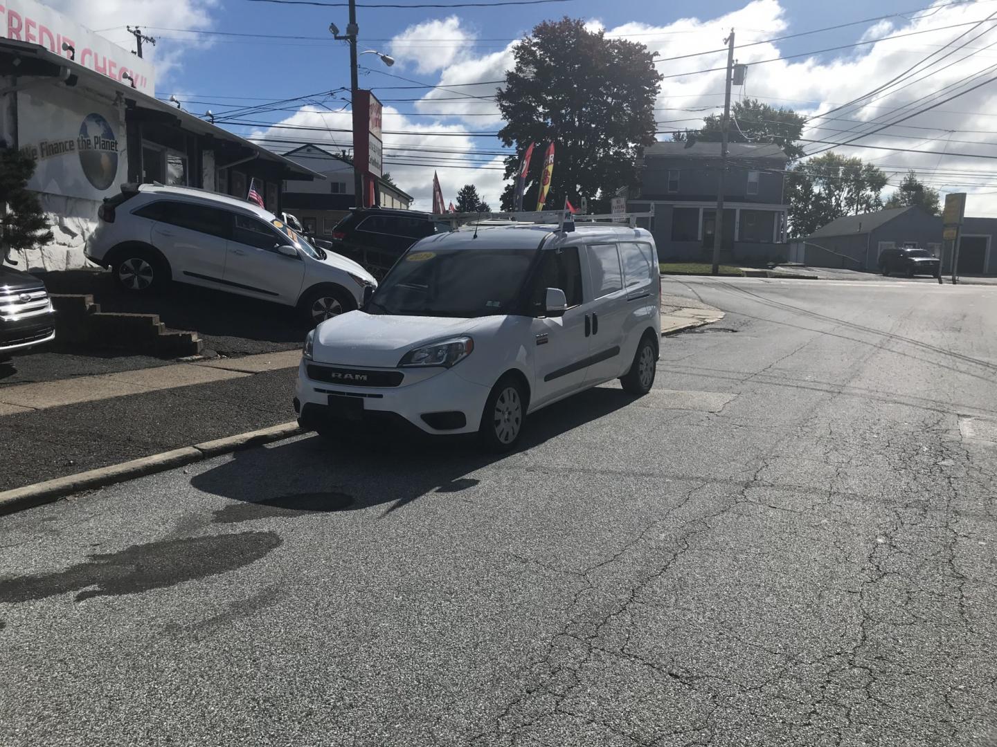 2019 White /Black Ram ProMaster City Cargo (ZFBHRFBBXK6) with an 2.4L L4 engine, 9A transmission, located at 577 Chester Pike, Prospect Park, PA, 19076, (610) 237-1015, 39.886154, -75.302338 - 2019 Ram Promaster City Cargo Van: Ladder racks, shelving, partition, backup camera, new PA inspection, FLEET MAINTAINED, runs LIKE NEW! This vehicle comes inspected and has been given a bumper to bumper safety check. It is very clean, reliable, and well maintained. We offer a unique pay plan tha- Photo#1