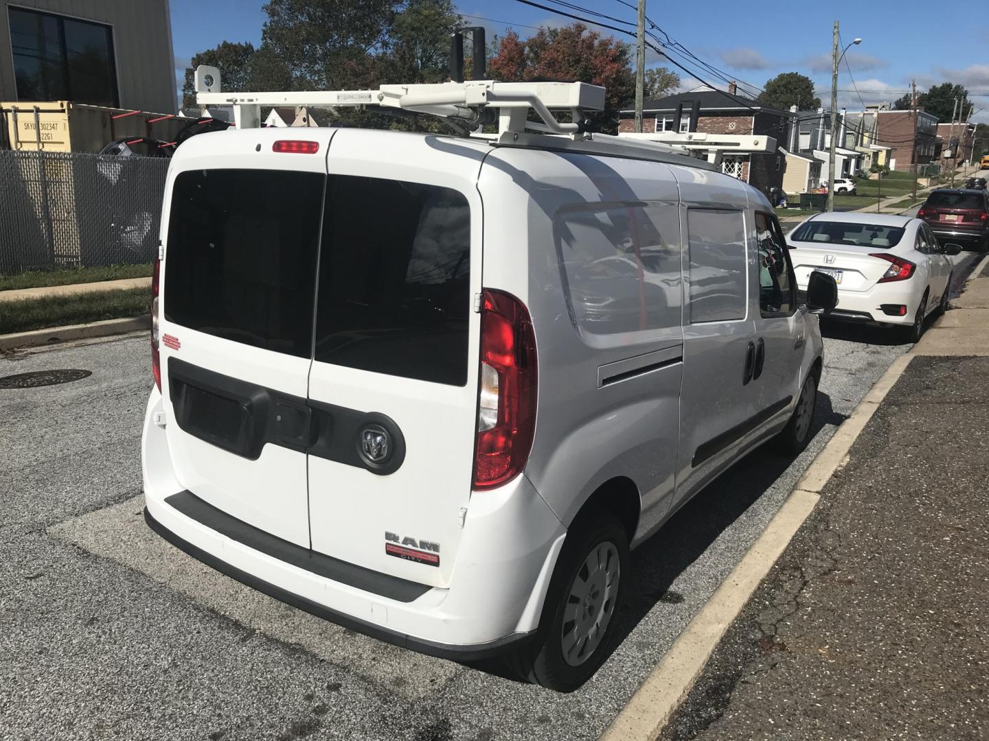 2019 White /Black Ram ProMaster City Cargo (ZFBHRFBBXK6) with an 2.4L L4 engine, 9A transmission, located at 577 Chester Pike, Prospect Park, PA, 19076, (610) 237-1015, 39.886154, -75.302338 - 2019 Ram Promaster City Cargo Van: Ladder racks, shelving, partition, backup camera, new PA inspection, FLEET MAINTAINED, runs LIKE NEW! This vehicle comes inspected and has been given a bumper to bumper safety check. It is very clean, reliable, and well maintained. We offer a unique pay plan tha- Photo#4