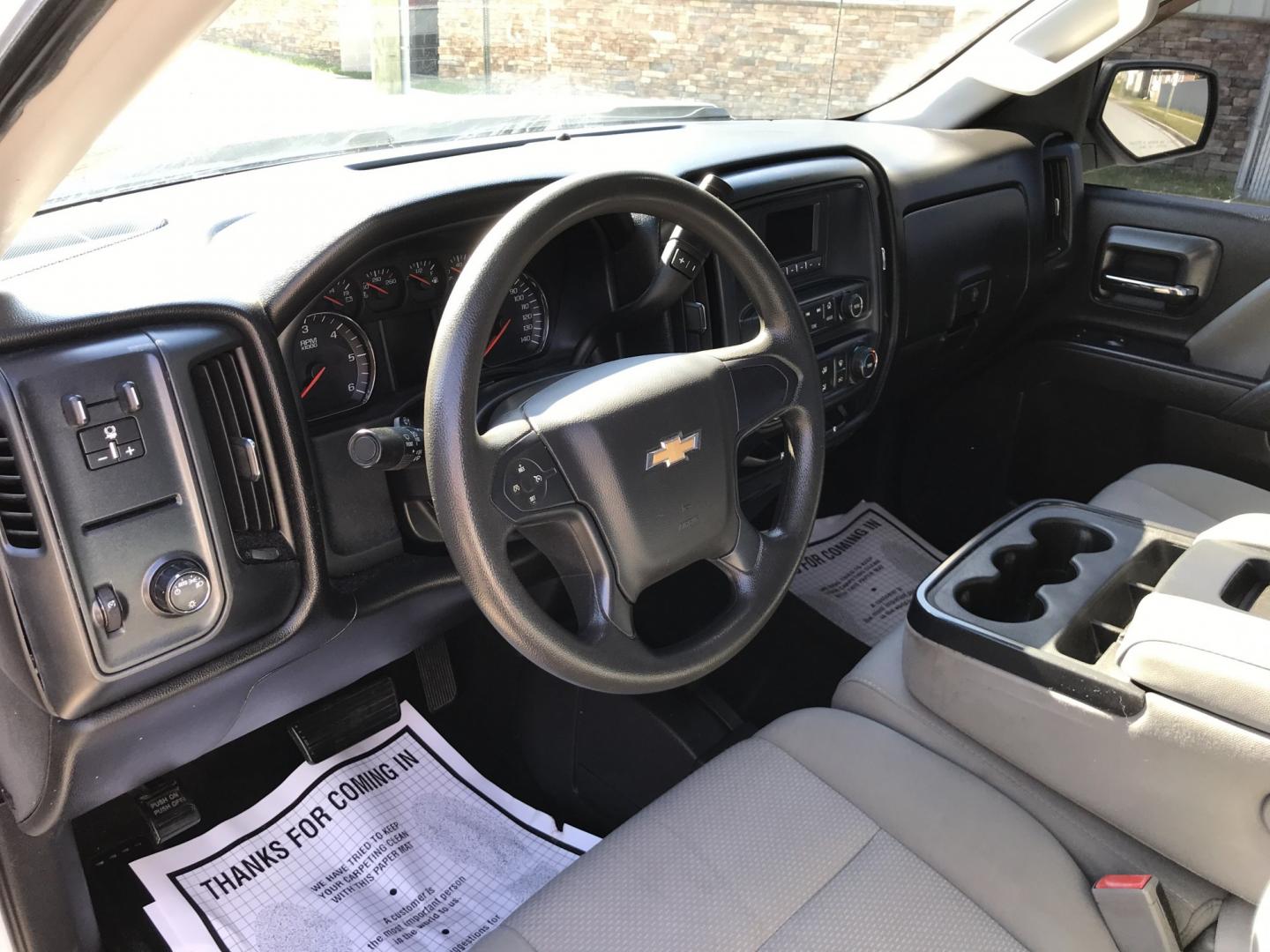 2016 White /Black Chevrolet Silverado 1500 Work Truck Double Cab 4WD (1GCVKNEH0GZ) with an 4.3L V6 OHV 12V engine, 6A transmission, located at 577 Chester Pike, Prospect Park, PA, 19076, (610) 237-1015, 39.886154, -75.302338 - 2016 Chevy Silverado 1500: 4x4, double cab, backup camera, new PA inspection, FLEET MAINTAINED! This vehicle comes inspected and has been given a bumper to bumper safety check. It is very clean, reliable, and well maintained. We offer a unique pay plan that is known for being the easiest and fast- Photo#11